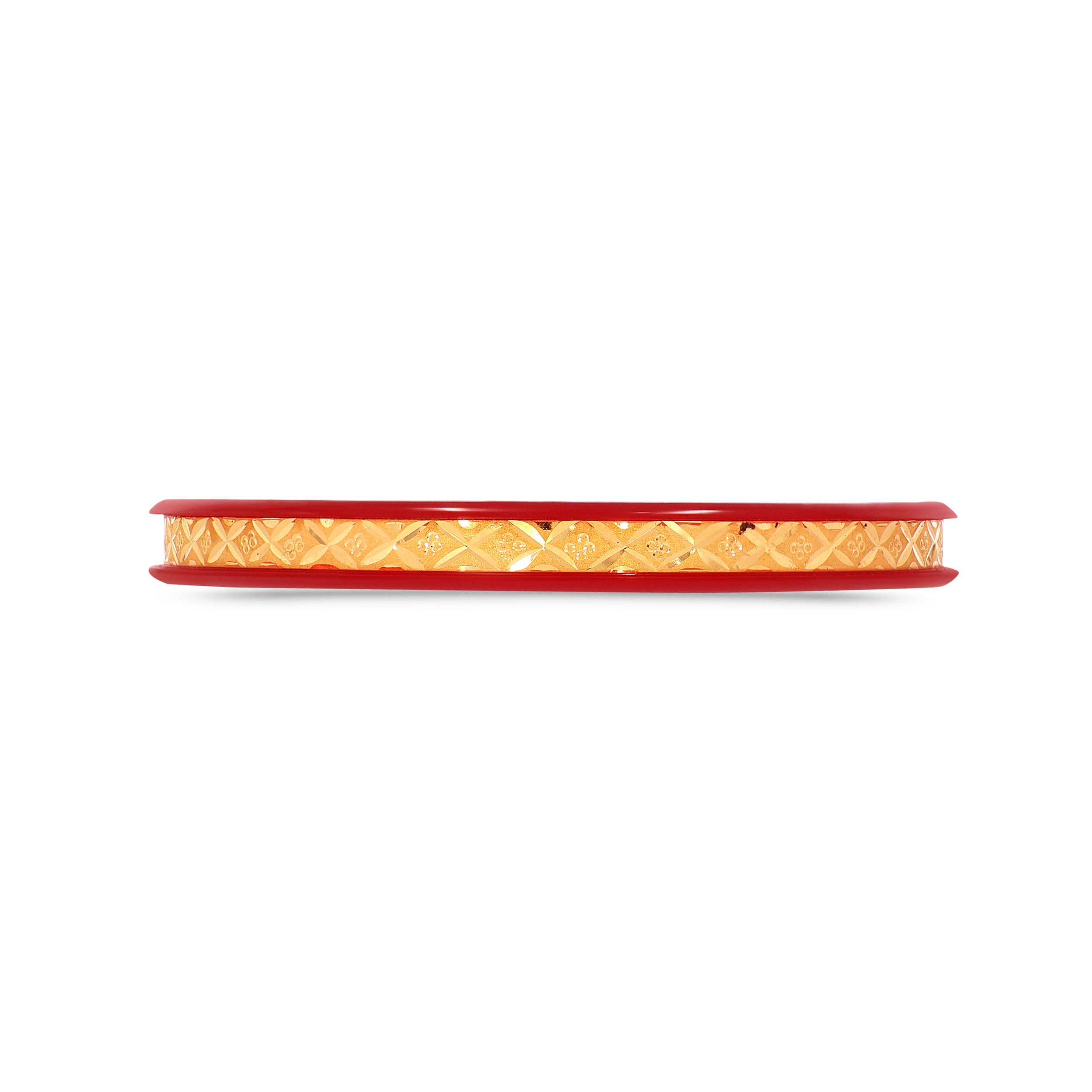 Traditionally Inspired Gold Pola Bangle - Senco Gold and Diamonds