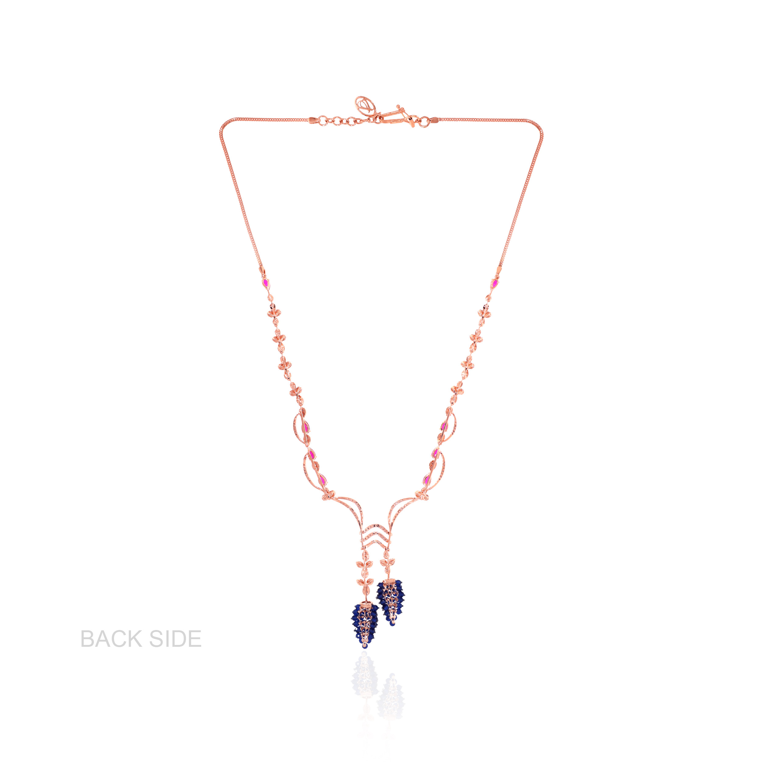 Floral Symphony Tie Diamond Necklace - Senco Gold and Diamonds