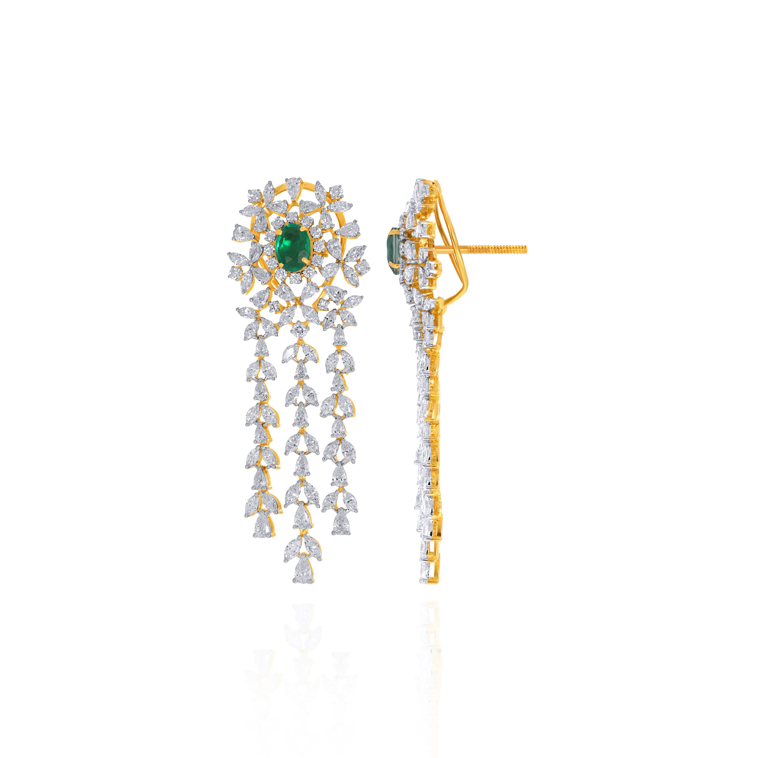 Luminous Verdant Diamond Earrings - Senco Gold and Diamonds
