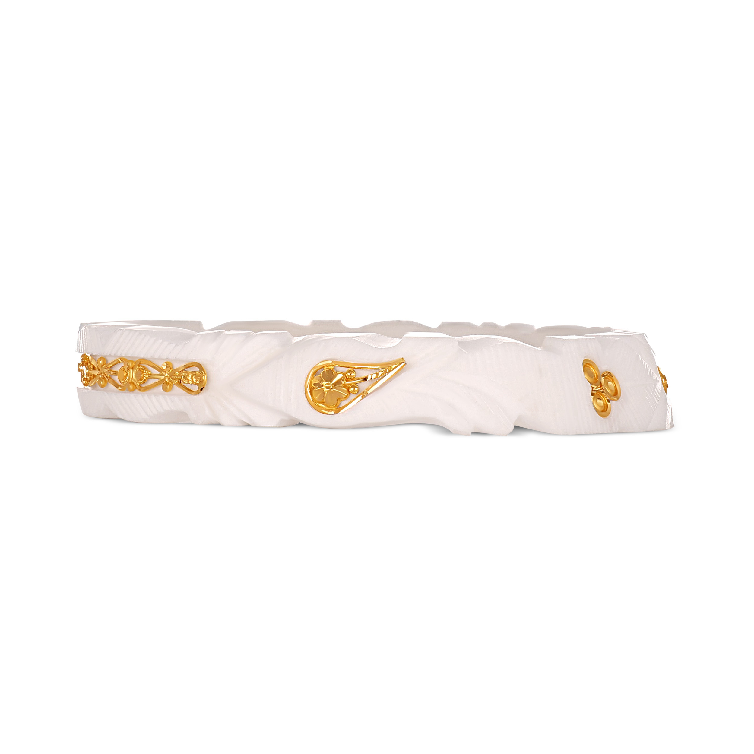 Tradition Woven Gold Sankha Bangle
 - Senco Gold and Diamonds