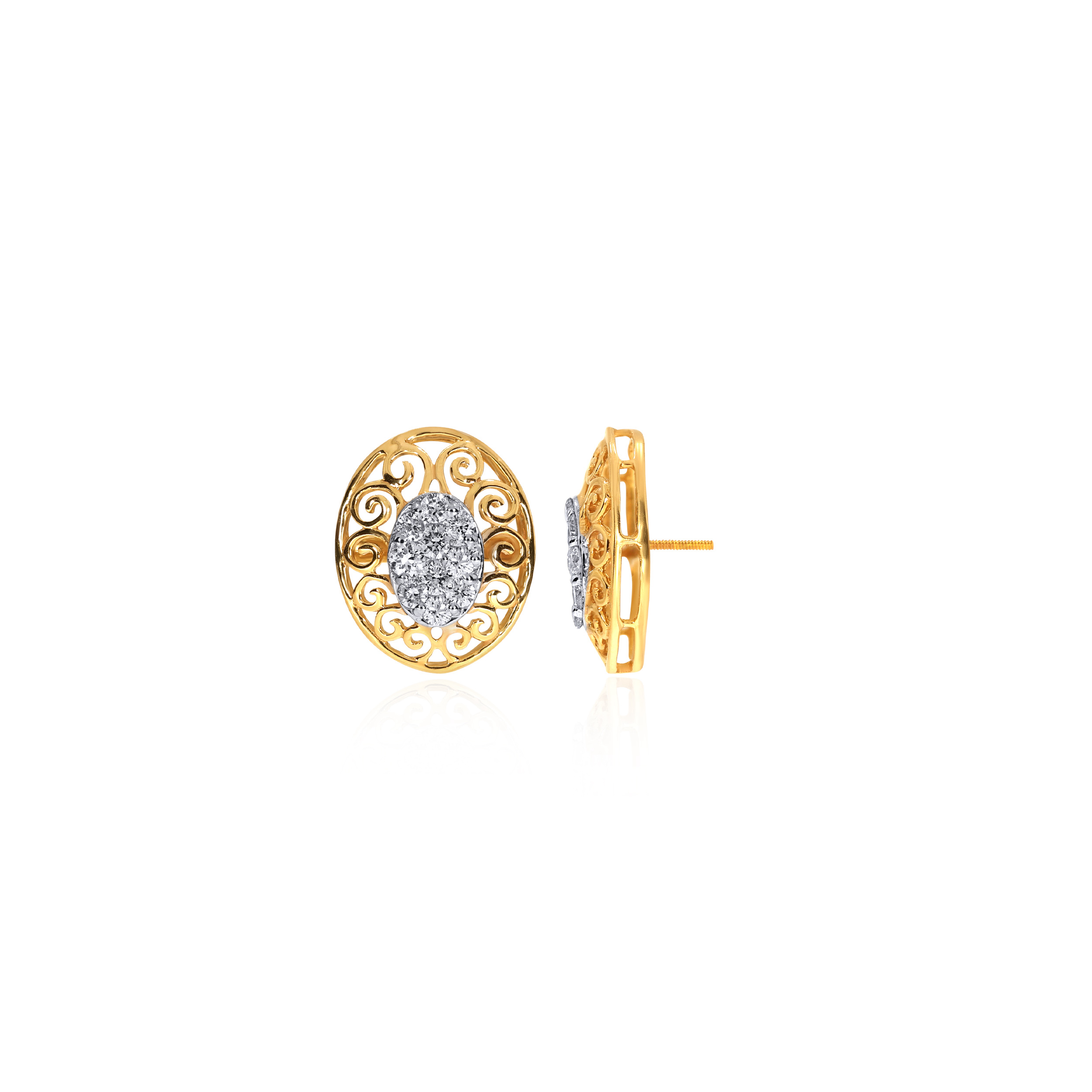 Dreamy Art Diamond Studs - Senco Gold and Diamonds