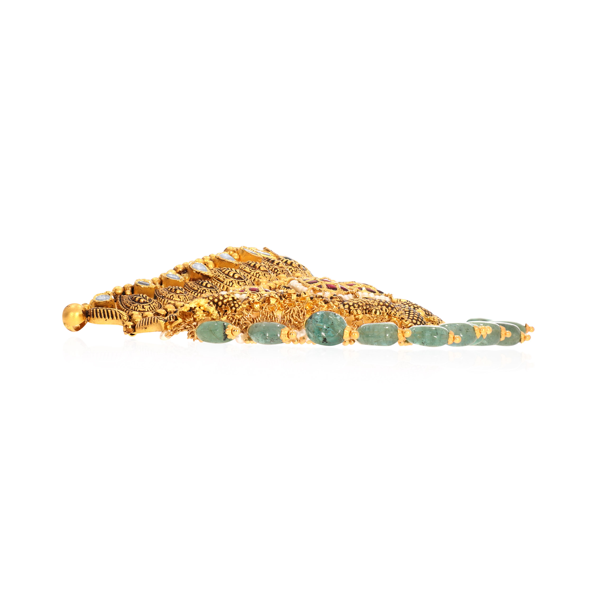 22K Yellow Gold Kundan Necklace-GN-D000788412 - Senco Gold and Diamonds