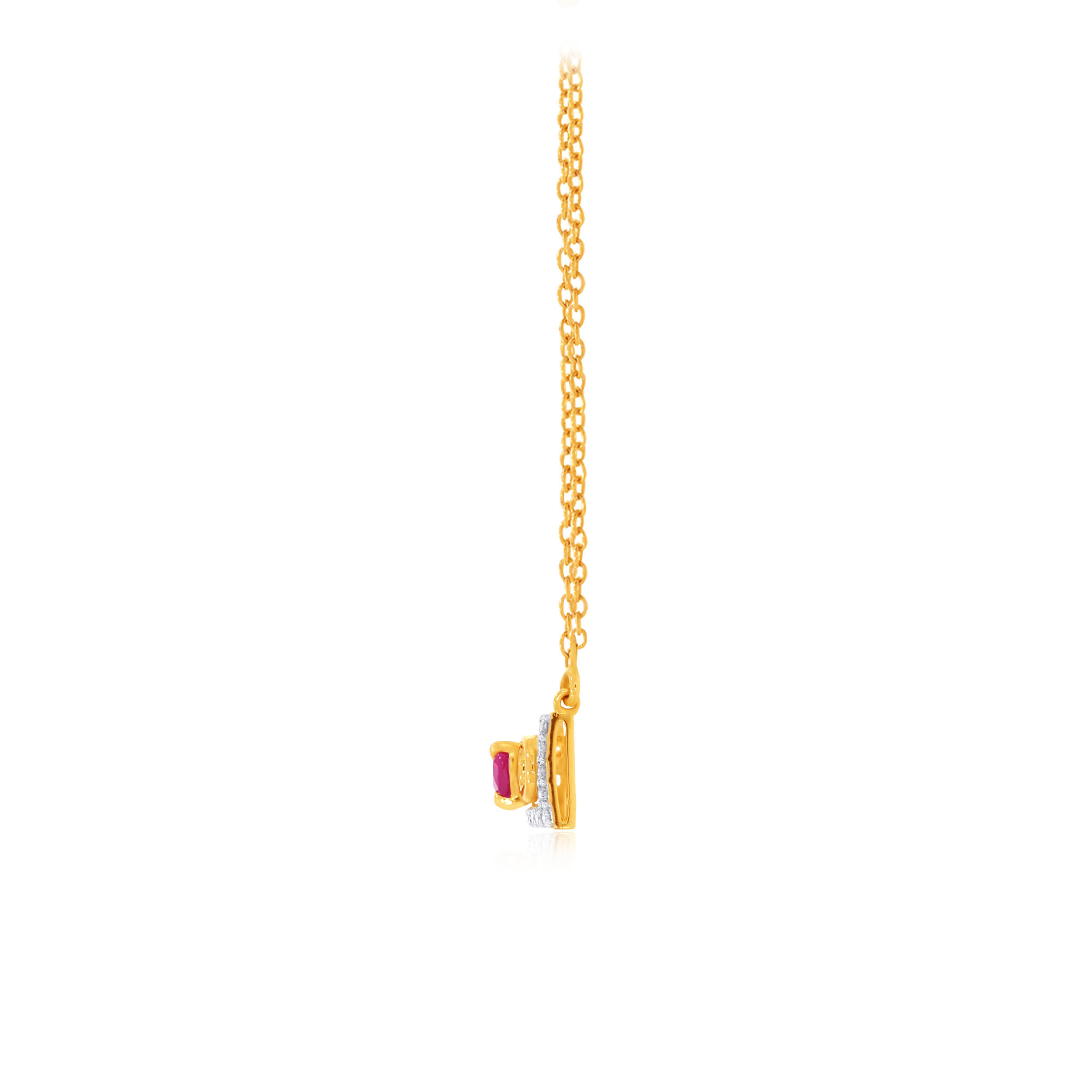 Sway of Love Diamond Chain Pendant - Senco Gold and Diamonds