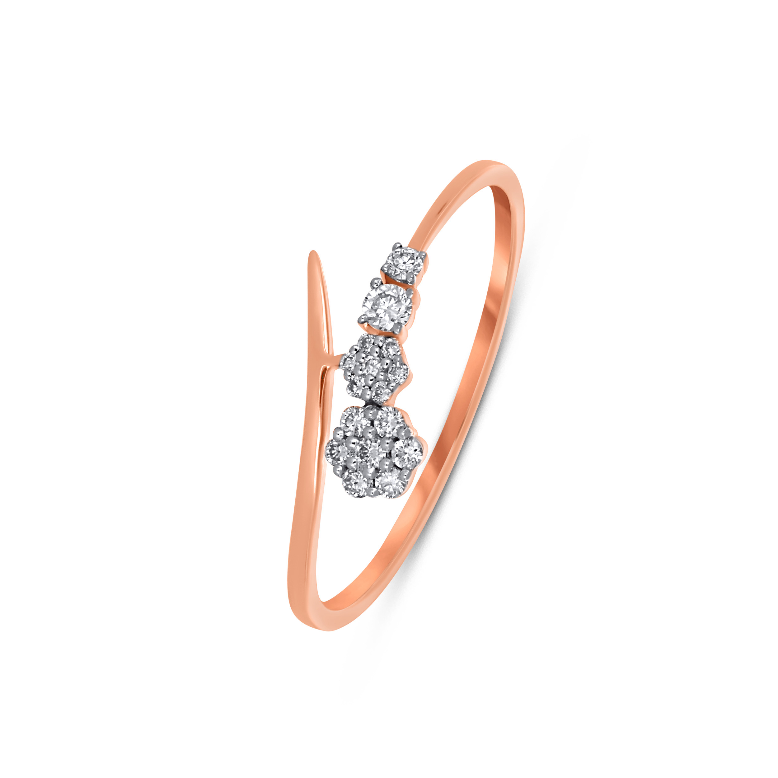 Grace Cluster Diamond Ring - Senco Gold and Diamonds