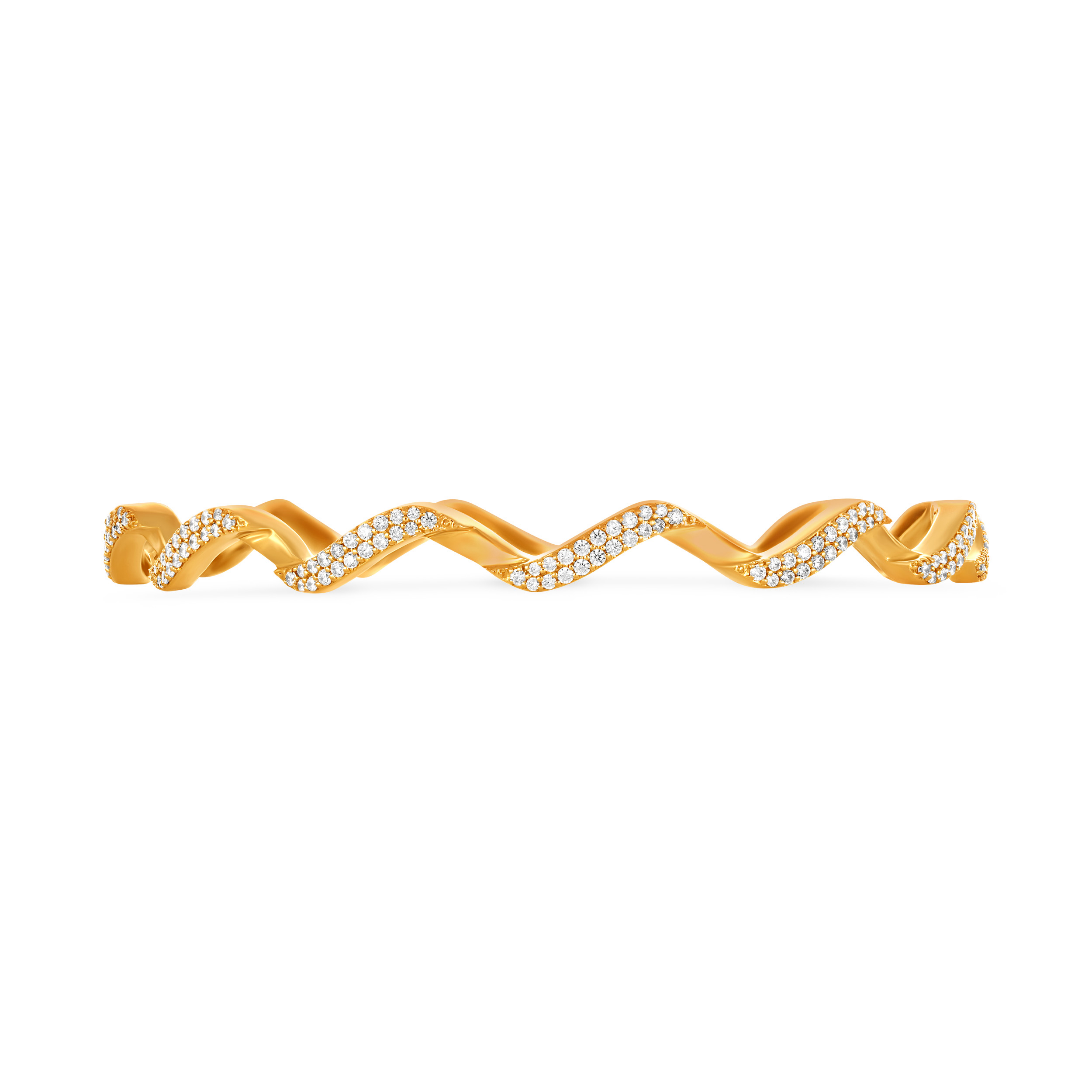 Rhythmic Wave Diamond Churi - Senco Gold and Diamonds