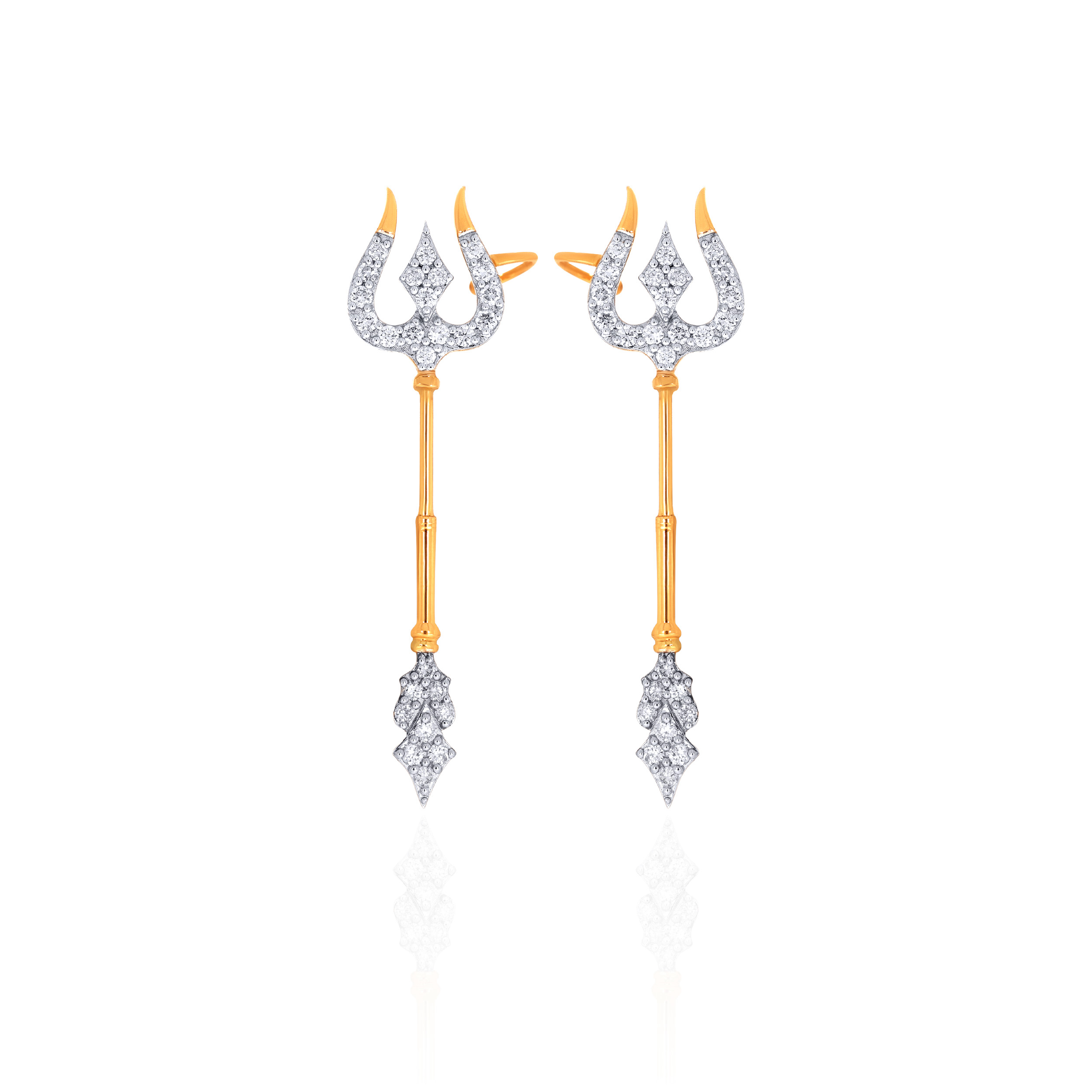 Trident Grace Diamond Earrings - Senco Gold and Diamonds