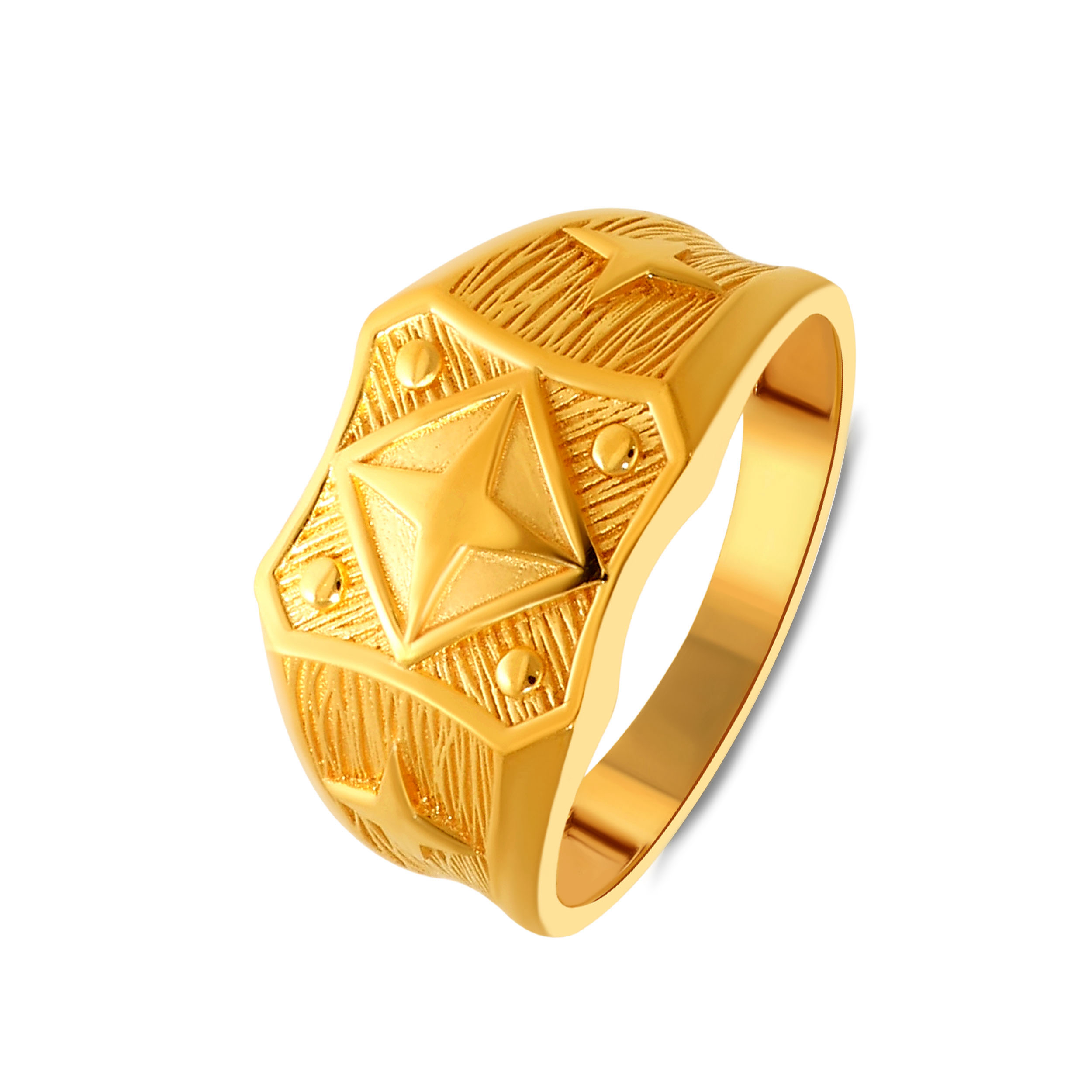 22K Yellow Gold Men Ring_GGR-SAD0006140 - Senco Gold and Diamonds