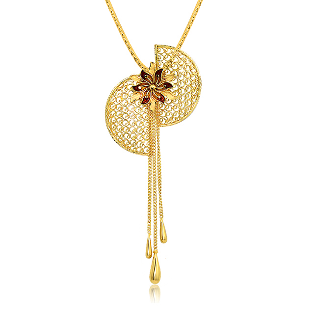 Filigree Aura Gold Pendant - Senco Gold and Diamonds
