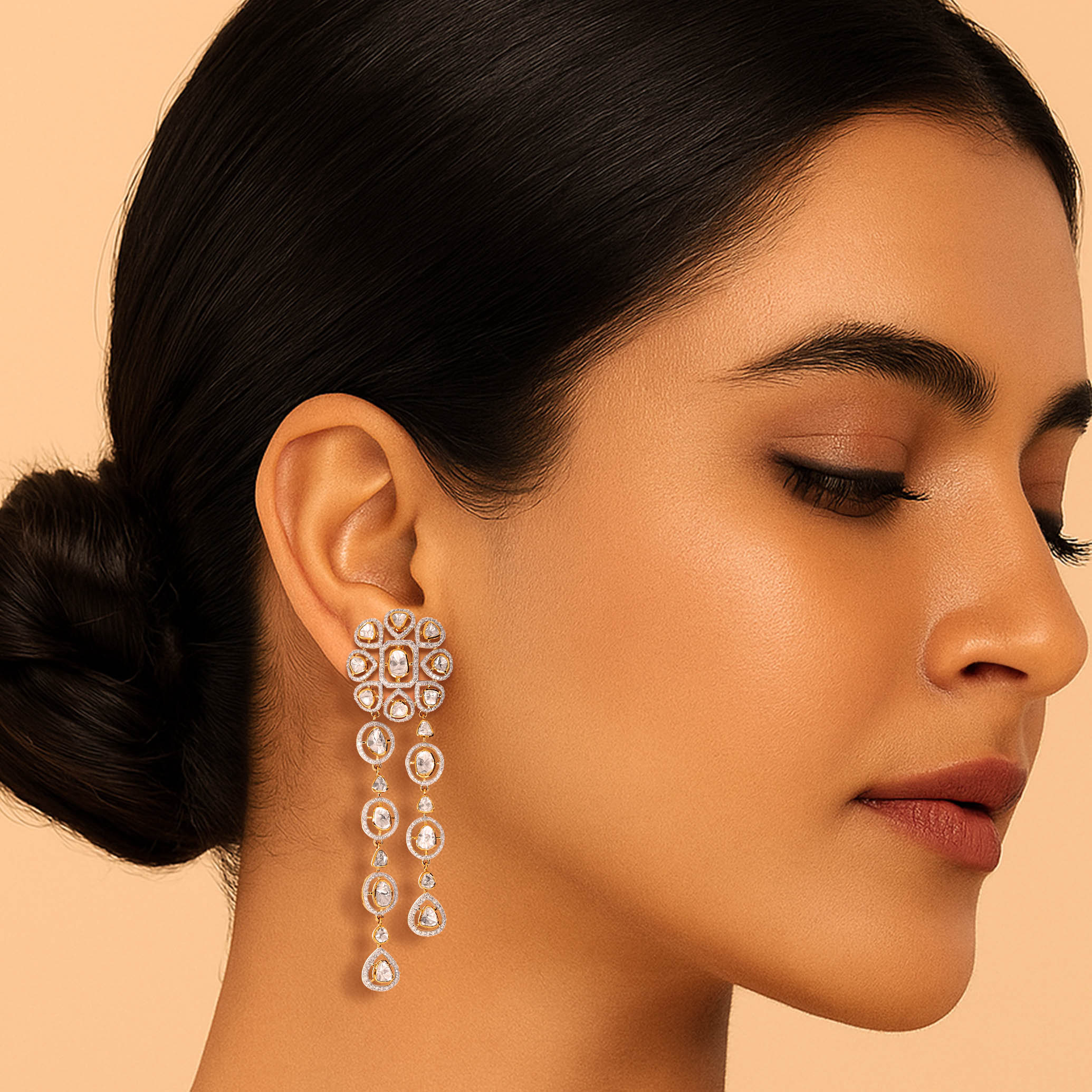 Opaline Drizzle Diamond Earrings - Senco Gold and Diamonds