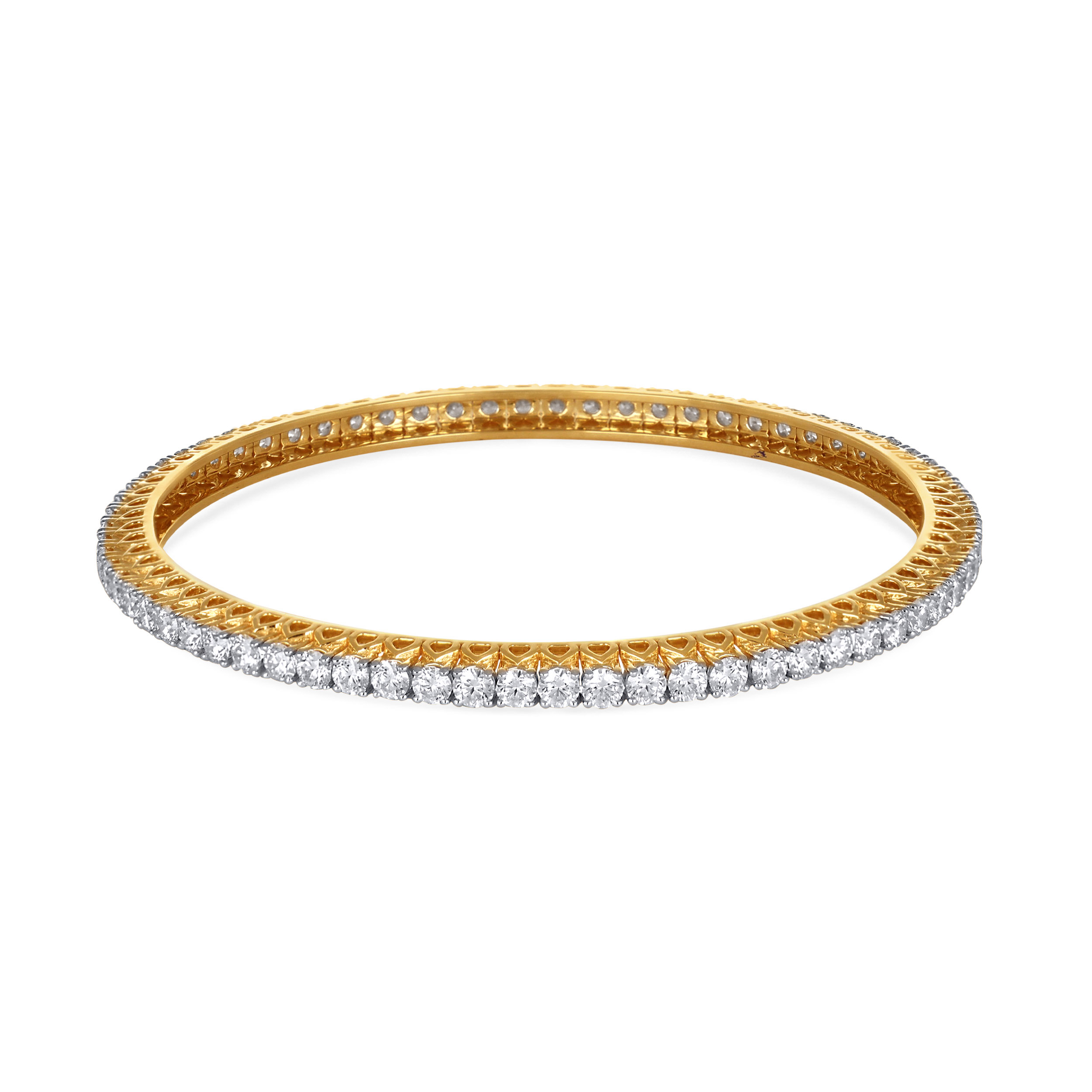 Brilliant Drape Diamond Bangle - Senco Gold and Diamonds