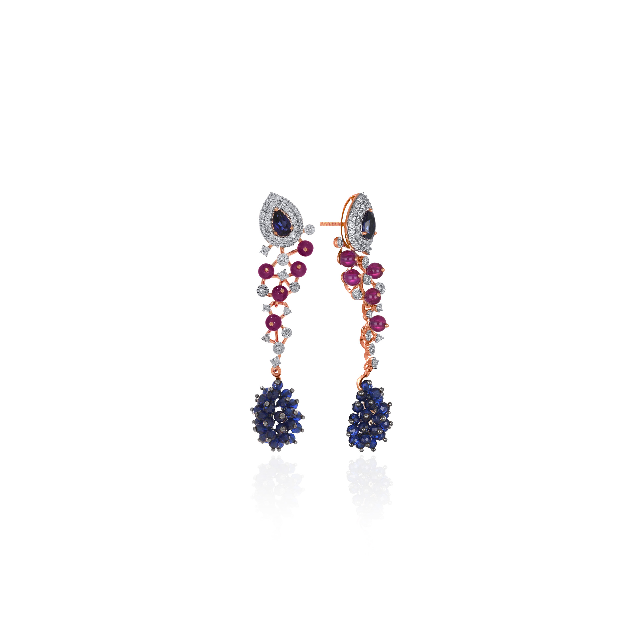 Enchanting Berries Diamond Earrings - Senco Gold and Diamonds