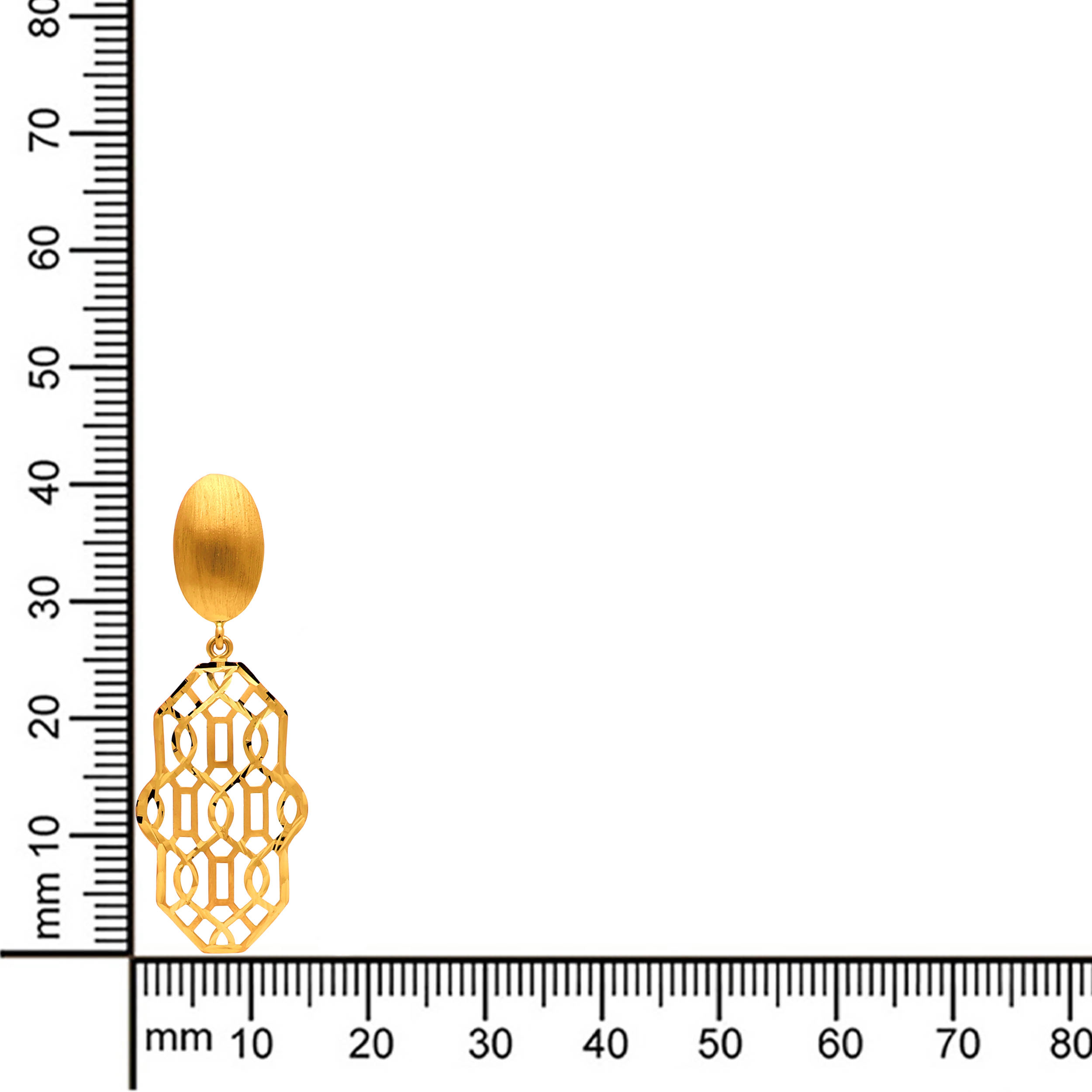 Modern Minimalism Gold Earrings - Senco Gold and Diamonds