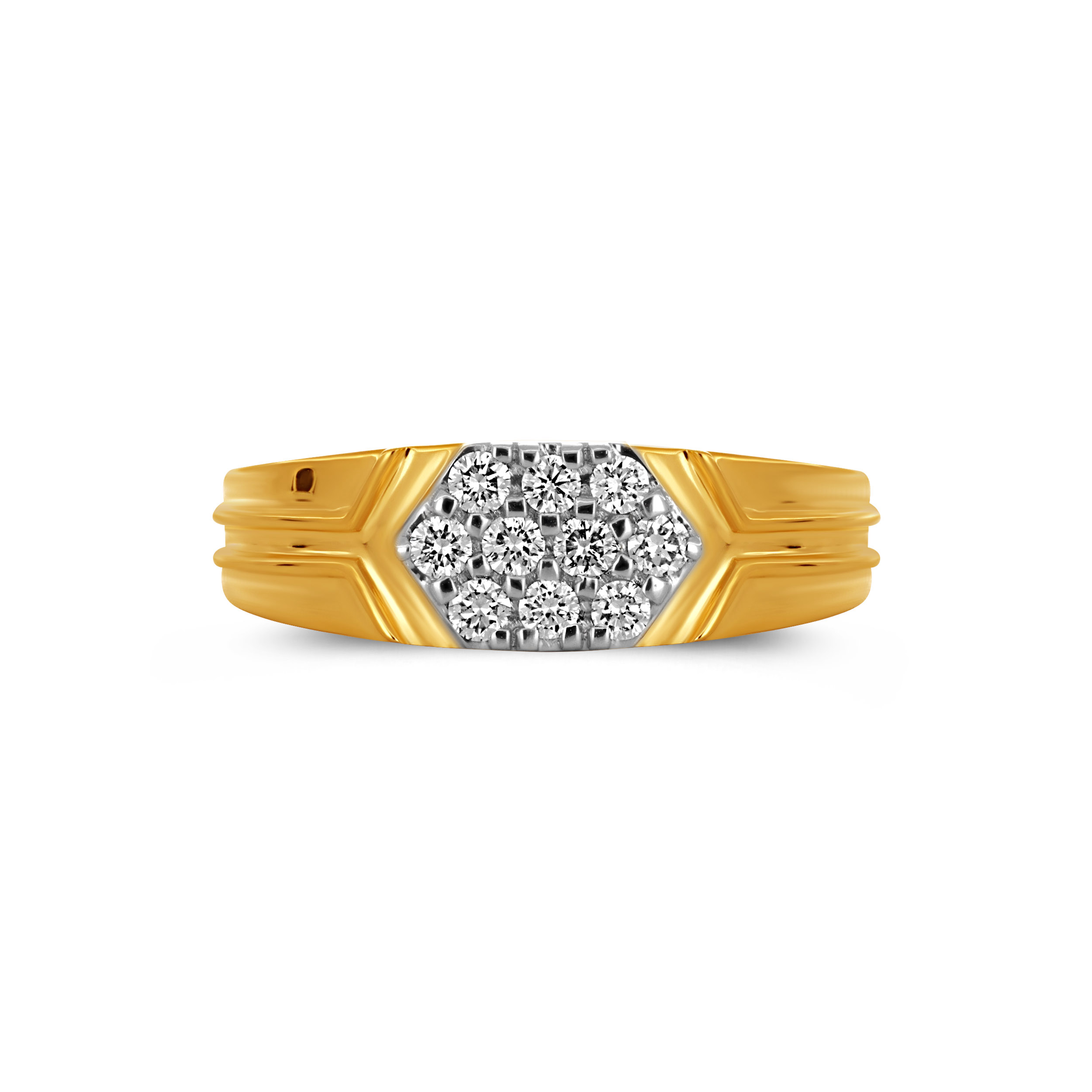 Rhodion Elite Men's Diamond Band - Senco Gold and Diamonds