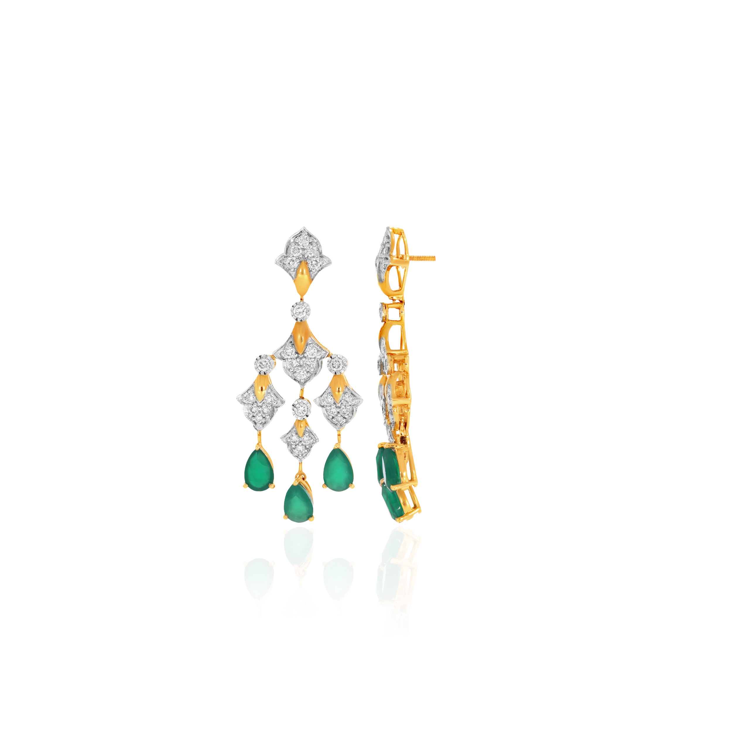 Regal Diamond Chandelier Drop Earrings - Senco Gold and Diamonds