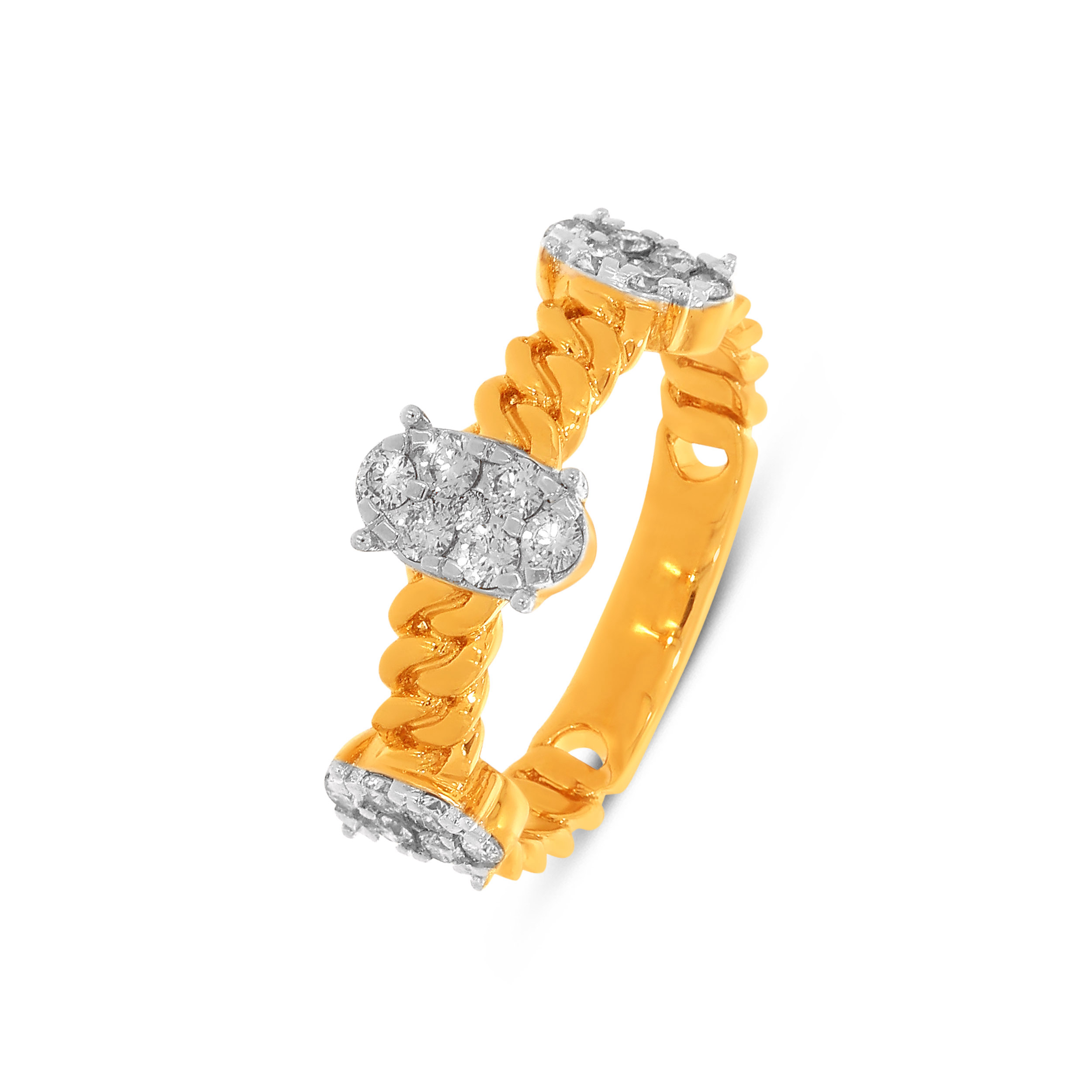 18K Yellow Gold Diamond Ring-DLR-D000772737 - Senco Gold and Diamonds