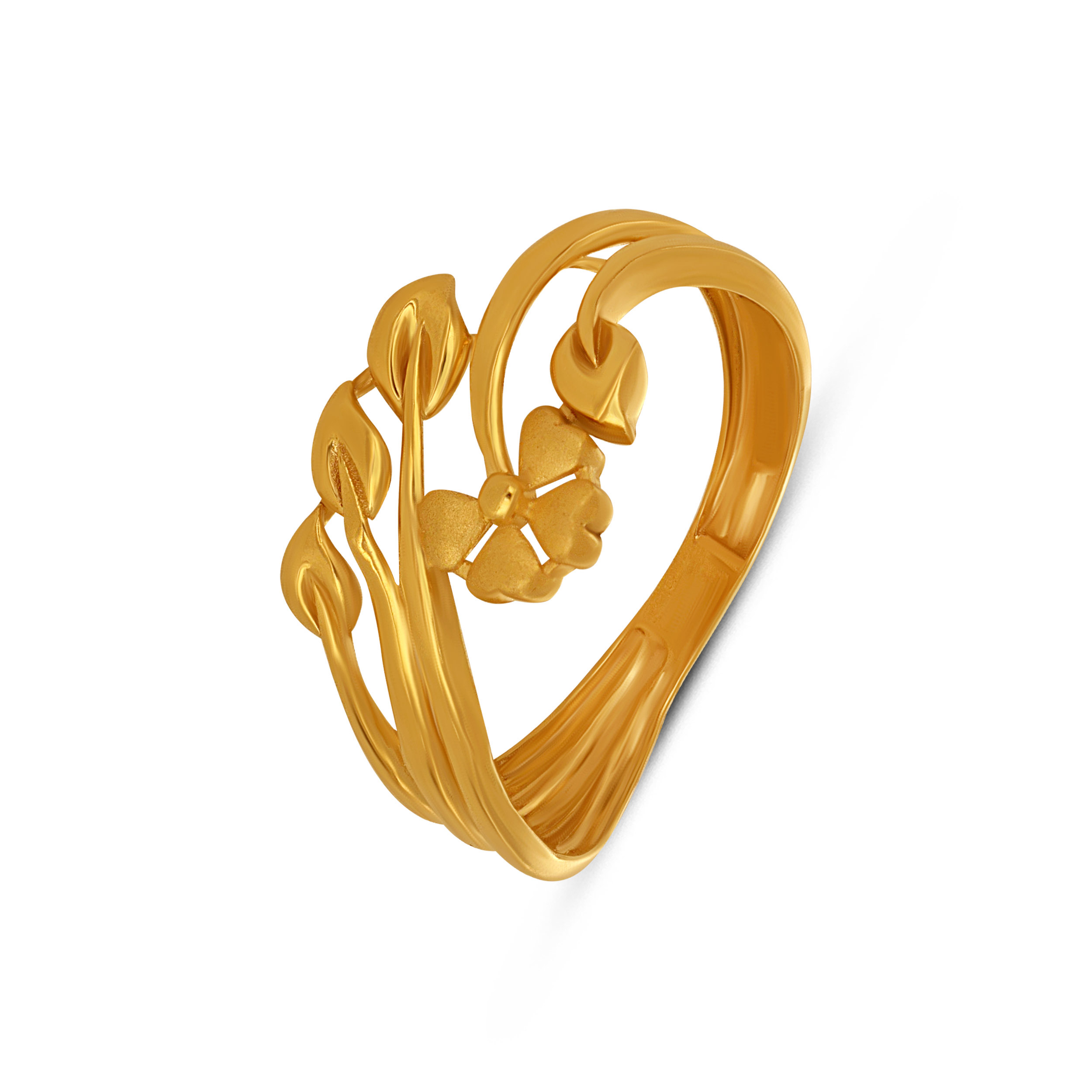 Leaflet Bloom Gold Ring - Senco Gold and Diamonds