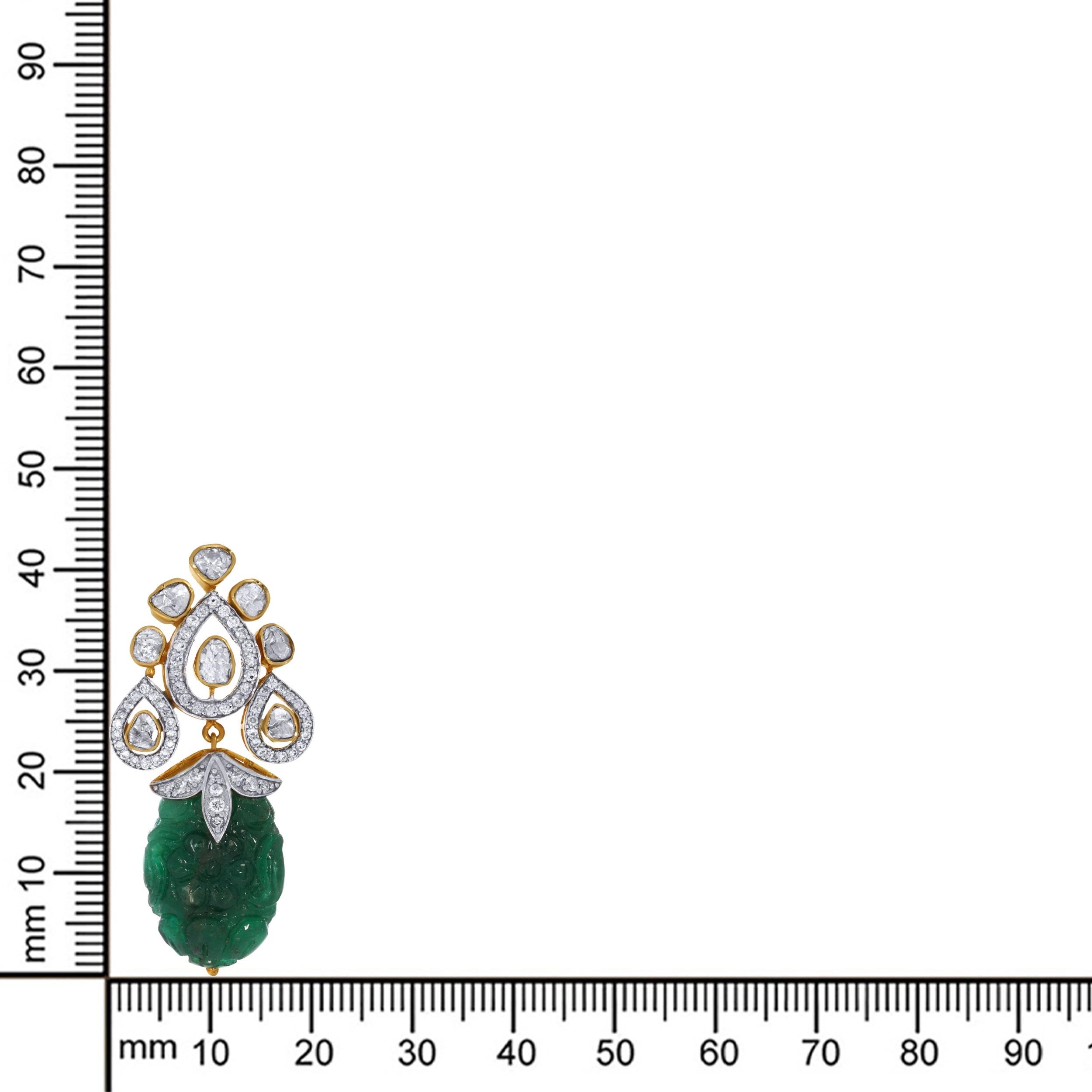 Heirloom Gleam Emerald Diamond Earrings - Senco Gold and Diamonds
