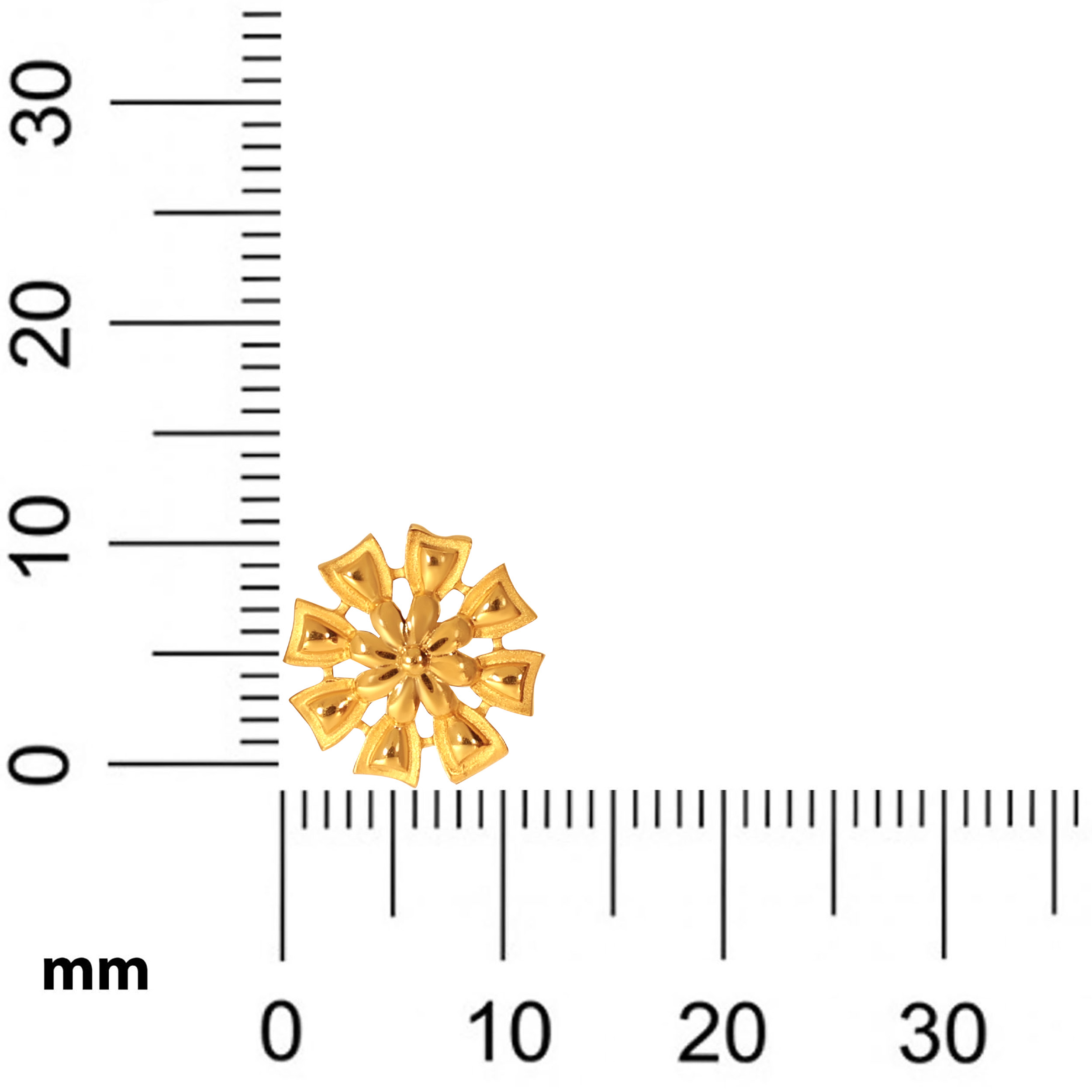 Petals Harmony Gold Studs - Senco Gold and Diamonds