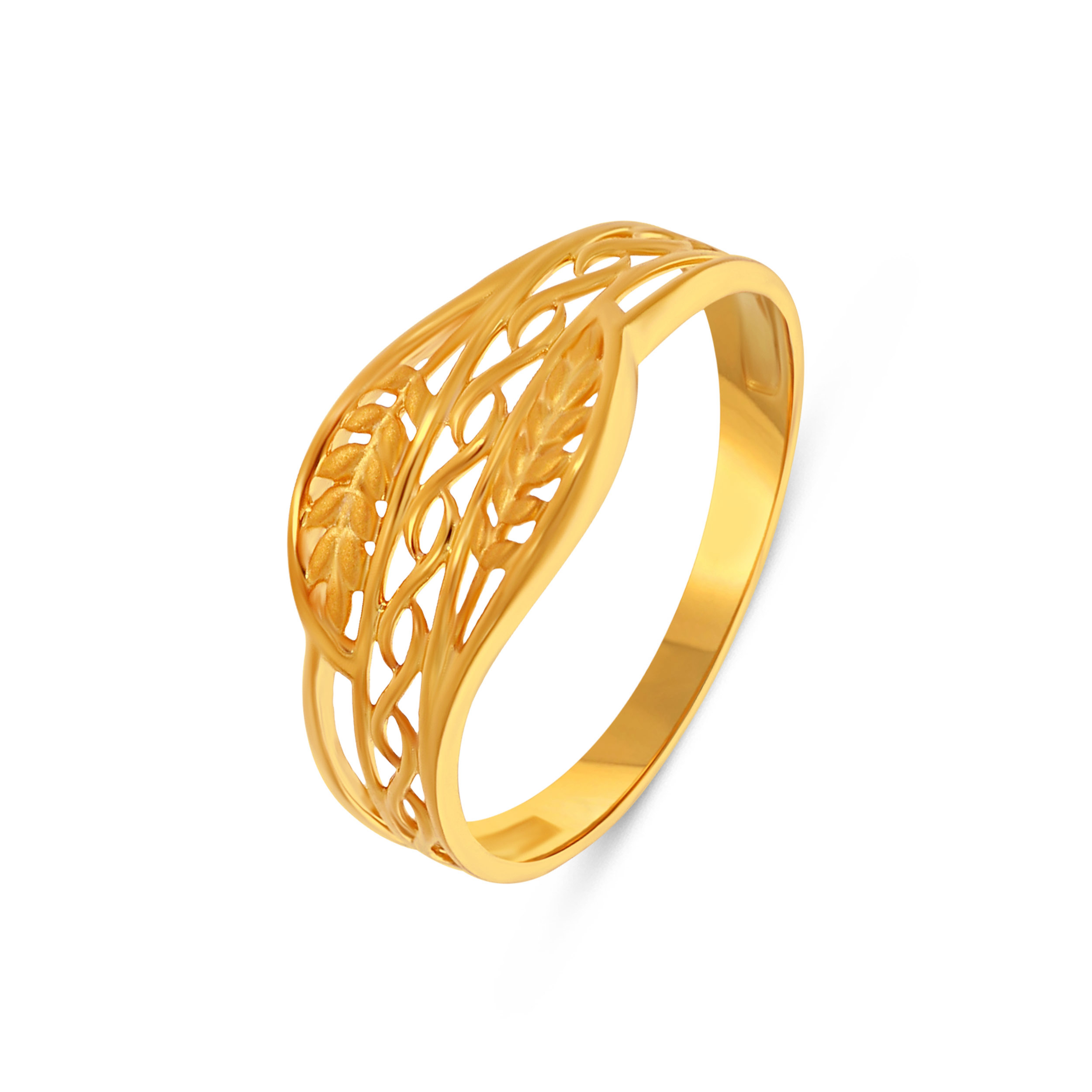 Leafy Serenity Gold Ring - Senco Gold and Diamonds