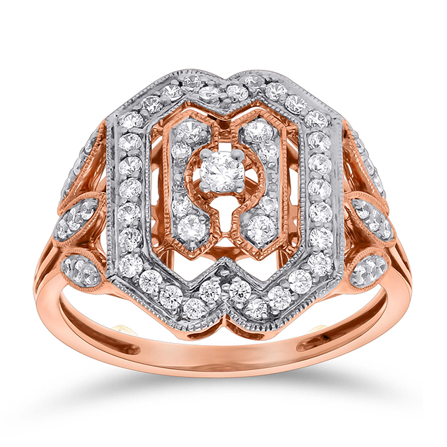 Geometric Victorian Ring alternate view 1