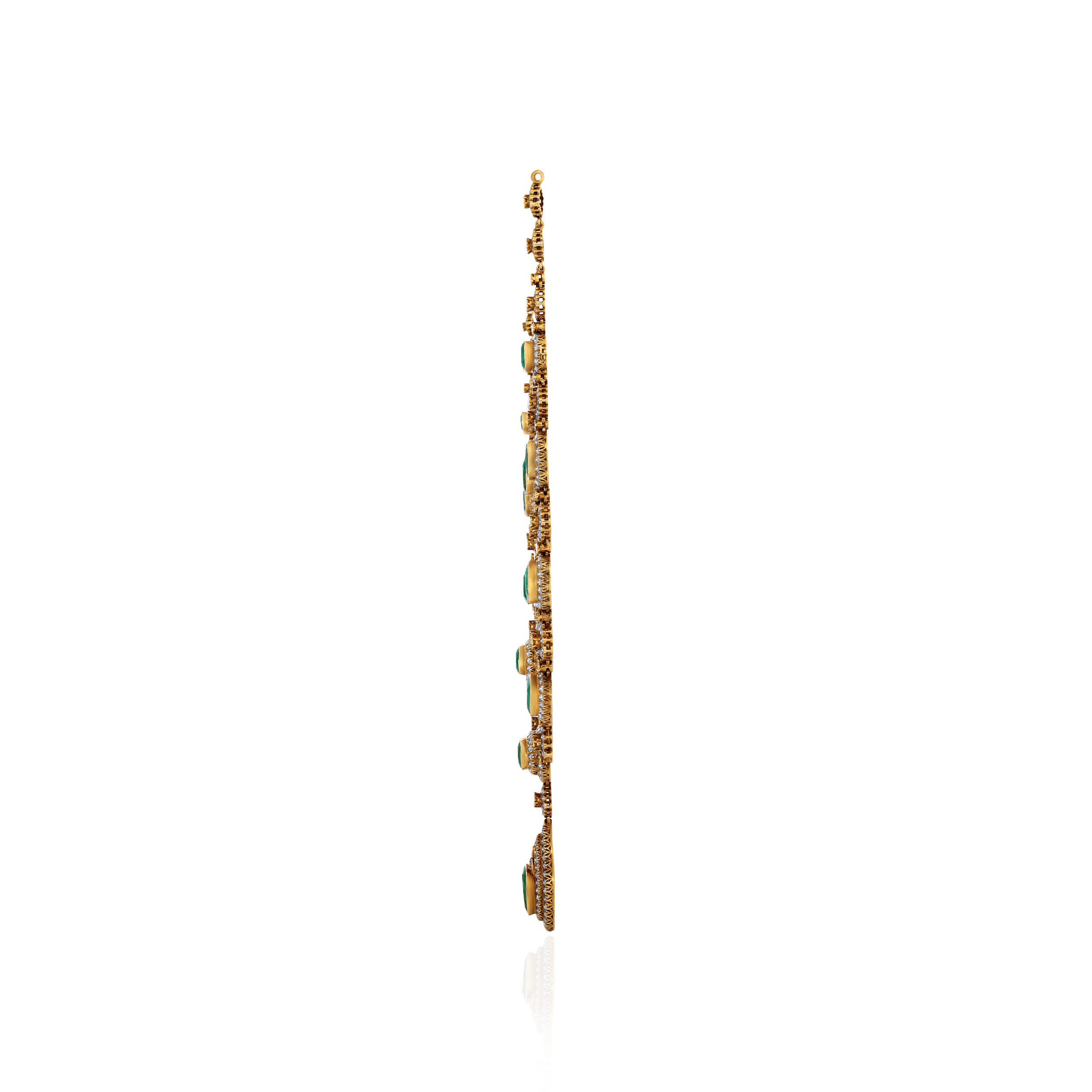 18K Yellow Gold Polki Diamond Necklace-DGN-D000788792 - Senco Gold and Diamonds