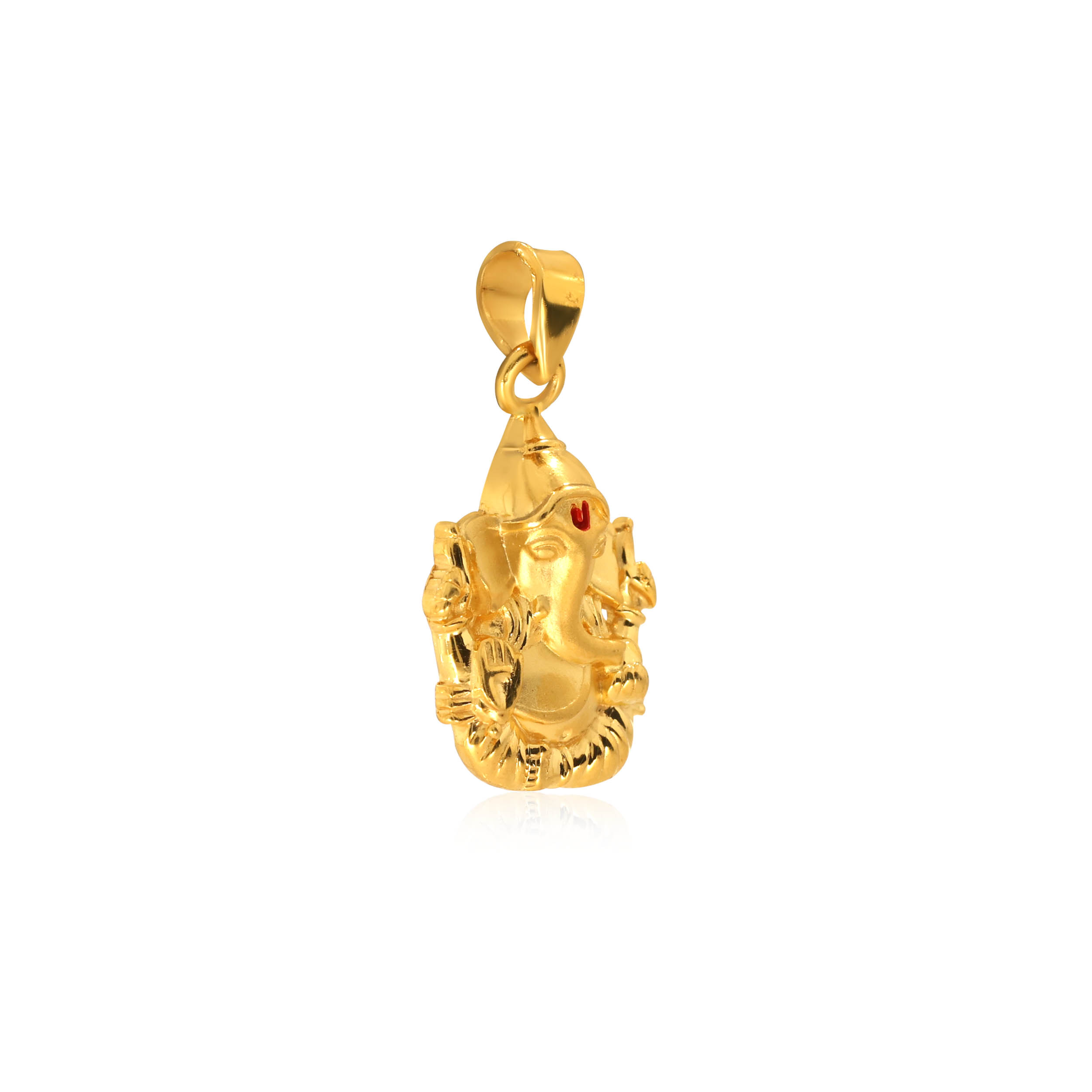 Divine Morya Gold Pendant - Senco Gold and Diamonds