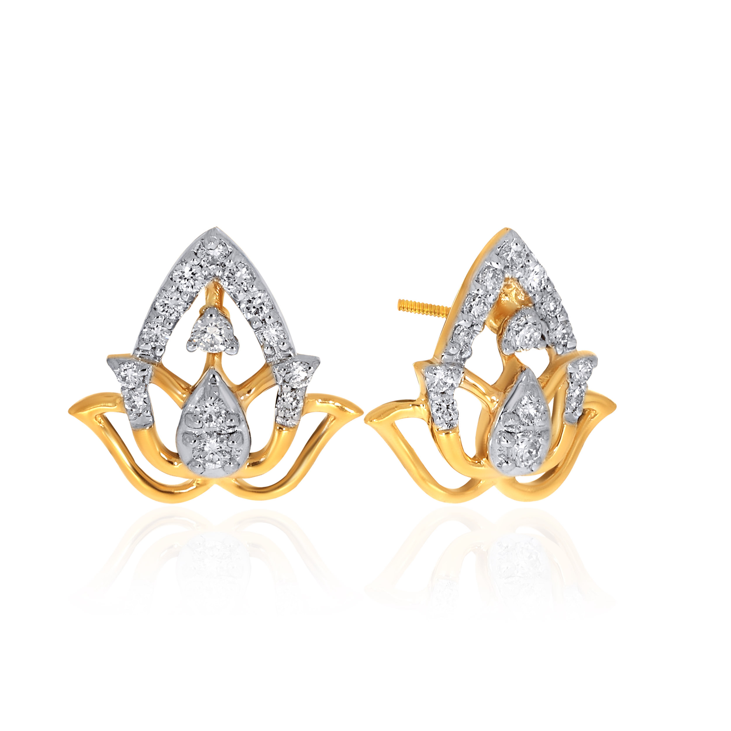 14K Yellow Gold Studs Earrings-DT-D000773568 - Senco Gold and Diamonds