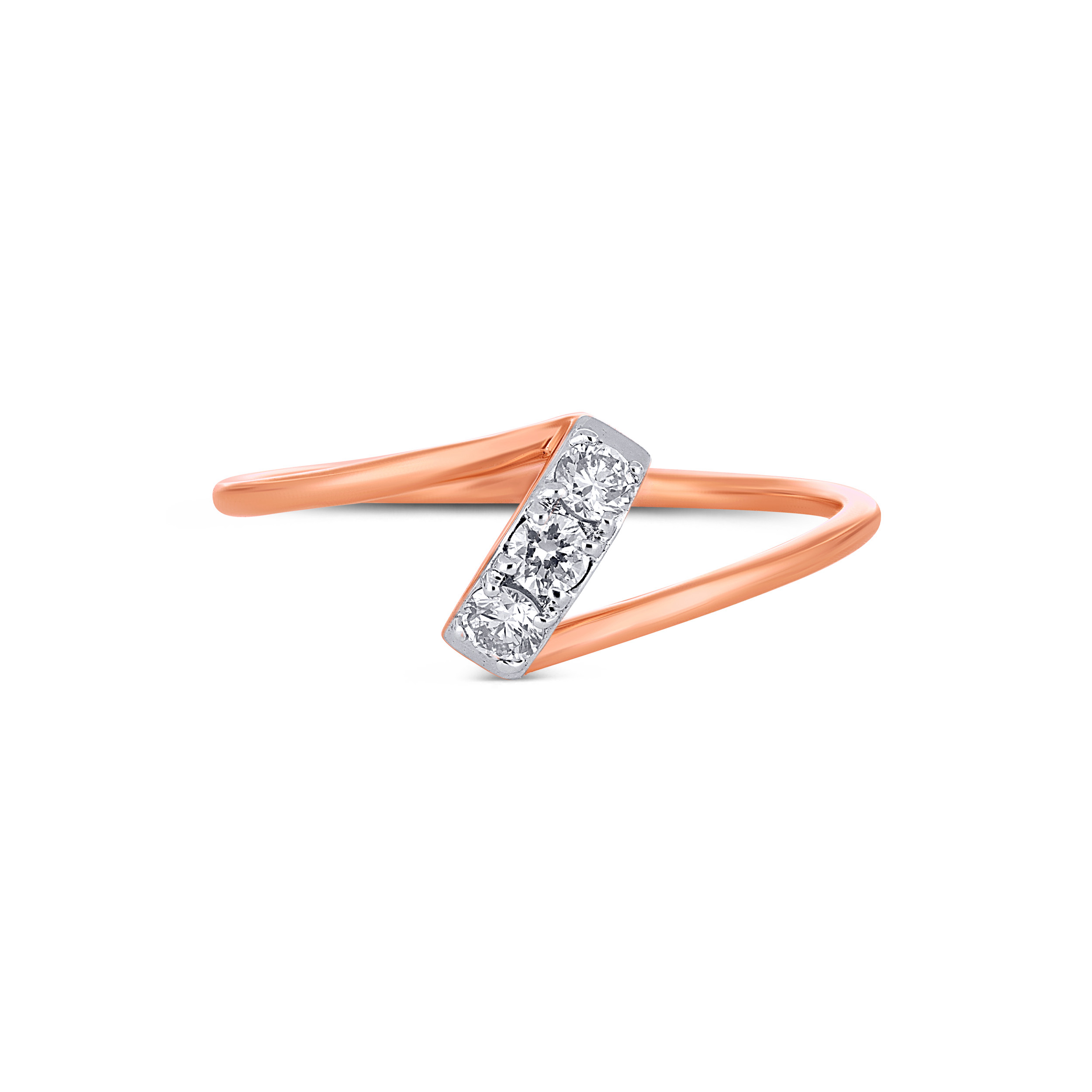 Rosé Sweep Diamond Ring - Senco Gold and Diamonds