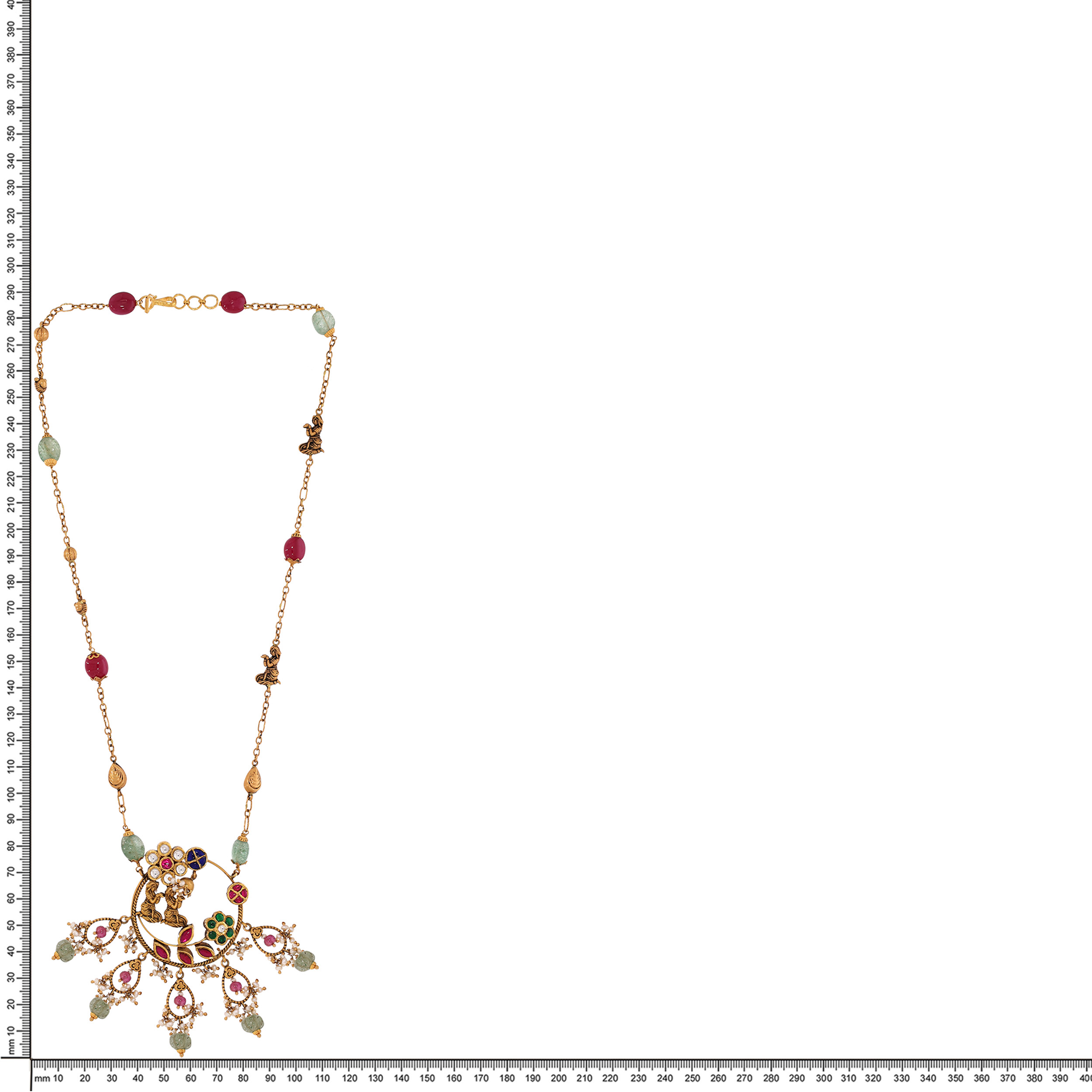 22K Yellow Gold Kundan Necklace-GN-D000782874 - Senco Gold and Diamonds