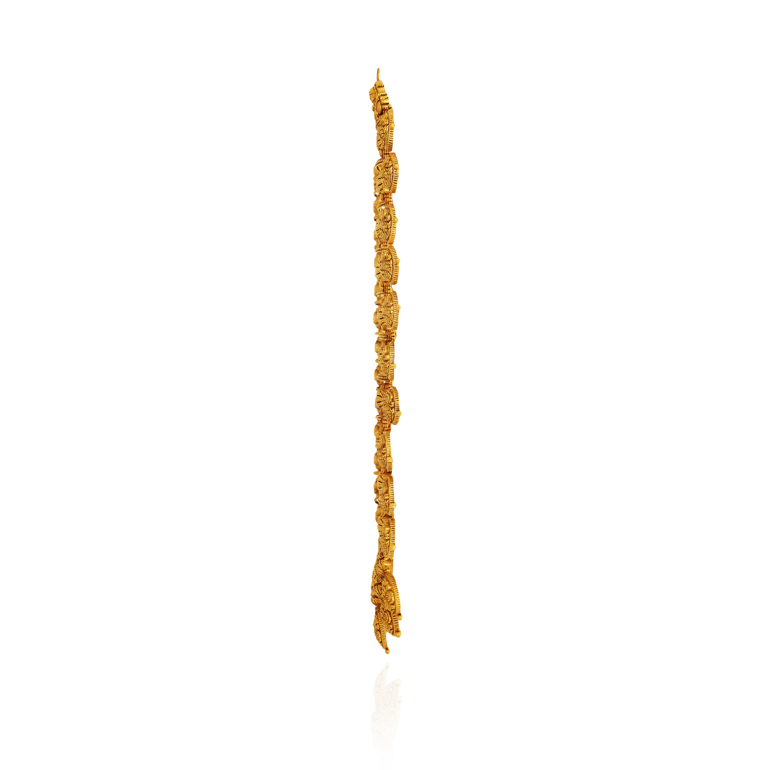 Goddess Lakshmi Heritage Gold Necklace - Senco Gold and Diamonds