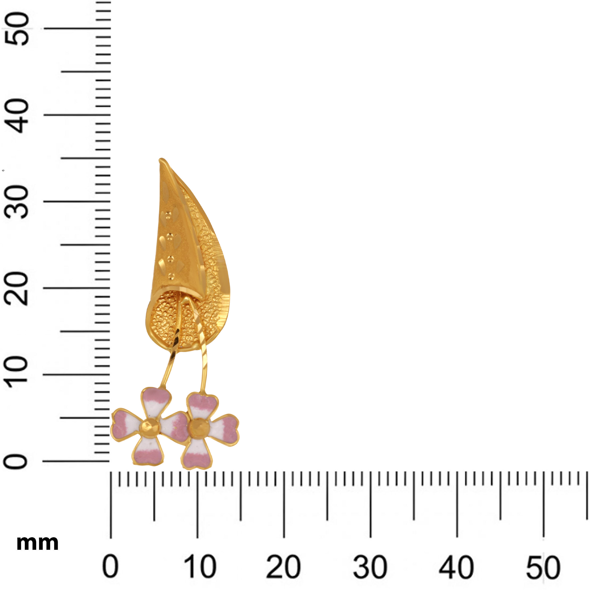 Serene Blossom Gold Studs - Senco Gold and Diamonds