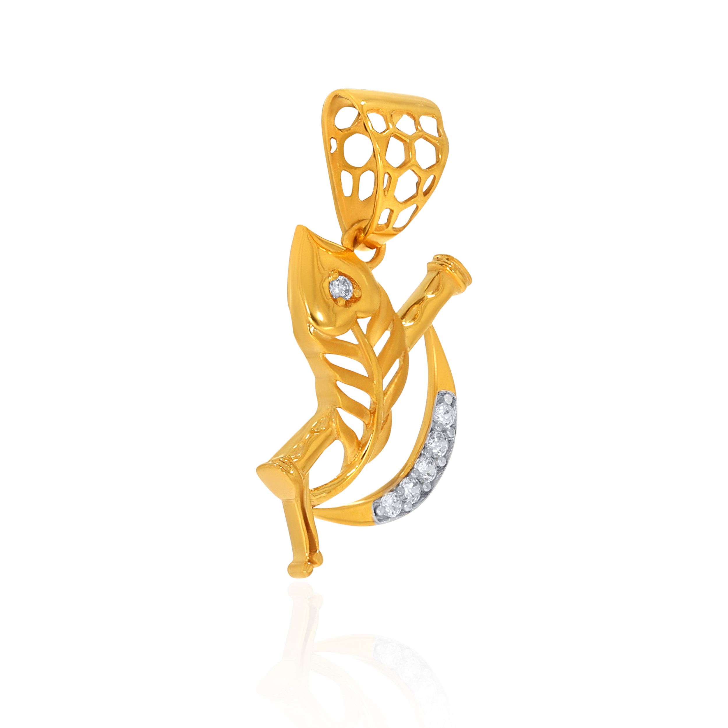 22K Yellow Gold Pendant-GPN-D000706343 - Senco Gold and Diamonds