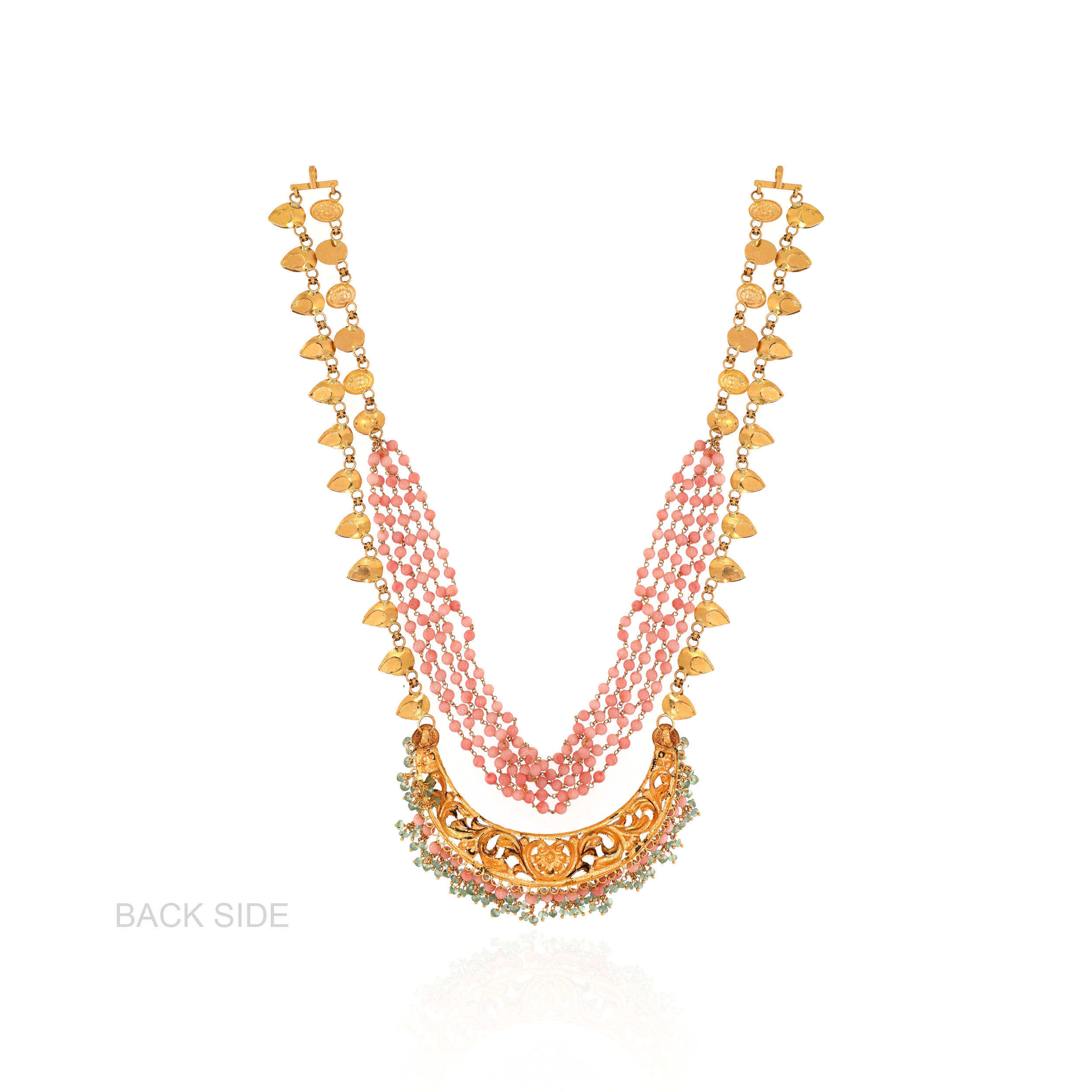 22K Yellow Gold Kundan Necklace-GN-D000788445 - Senco Gold and Diamonds