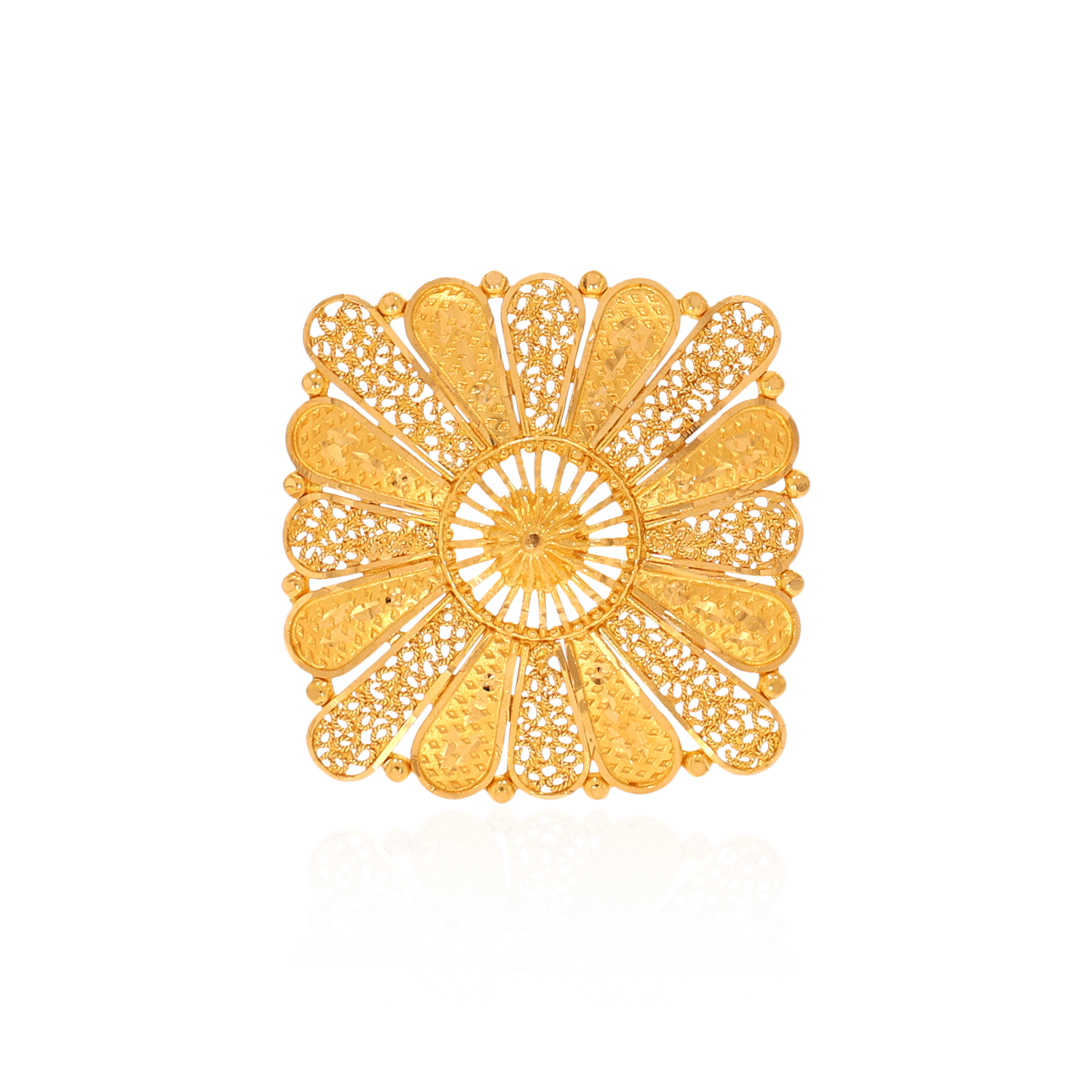 Majestic Bloom Gold Ring - Senco Gold and Diamonds