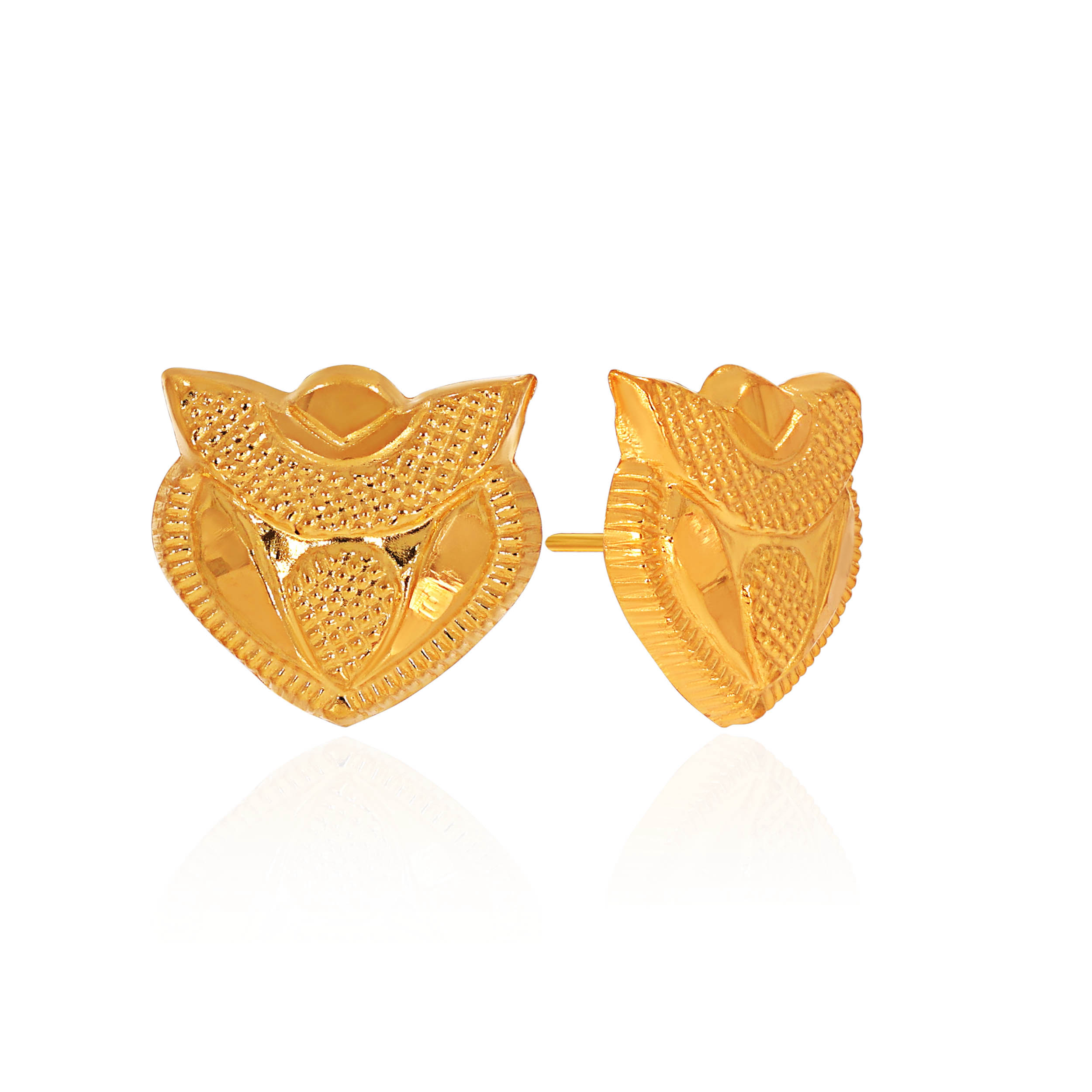22K Yellow Gold Studs Earrings-GP-D000712553 - Senco Gold and Diamonds