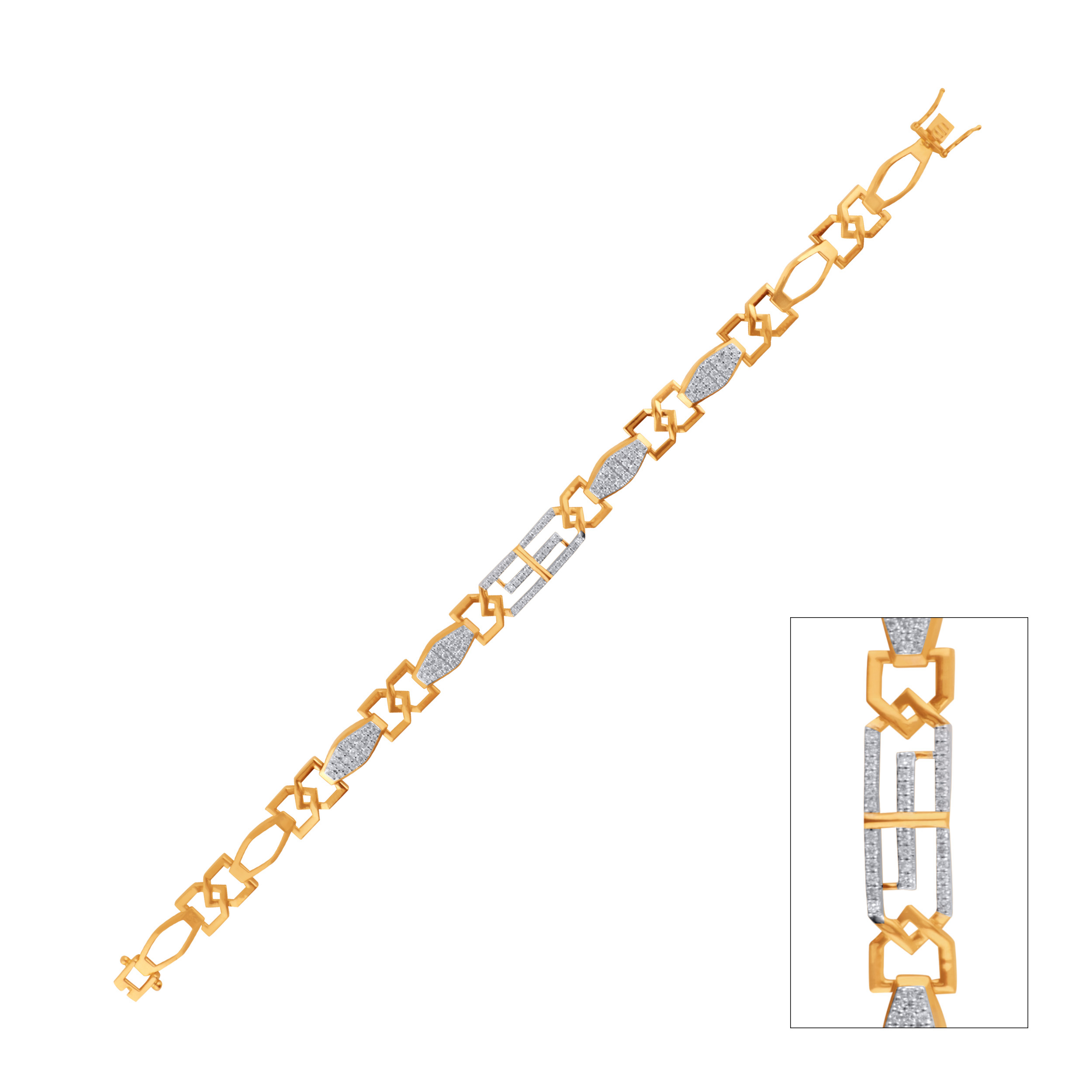 Regent Flame Men's Diamond Wristlet - Senco Gold and Diamonds