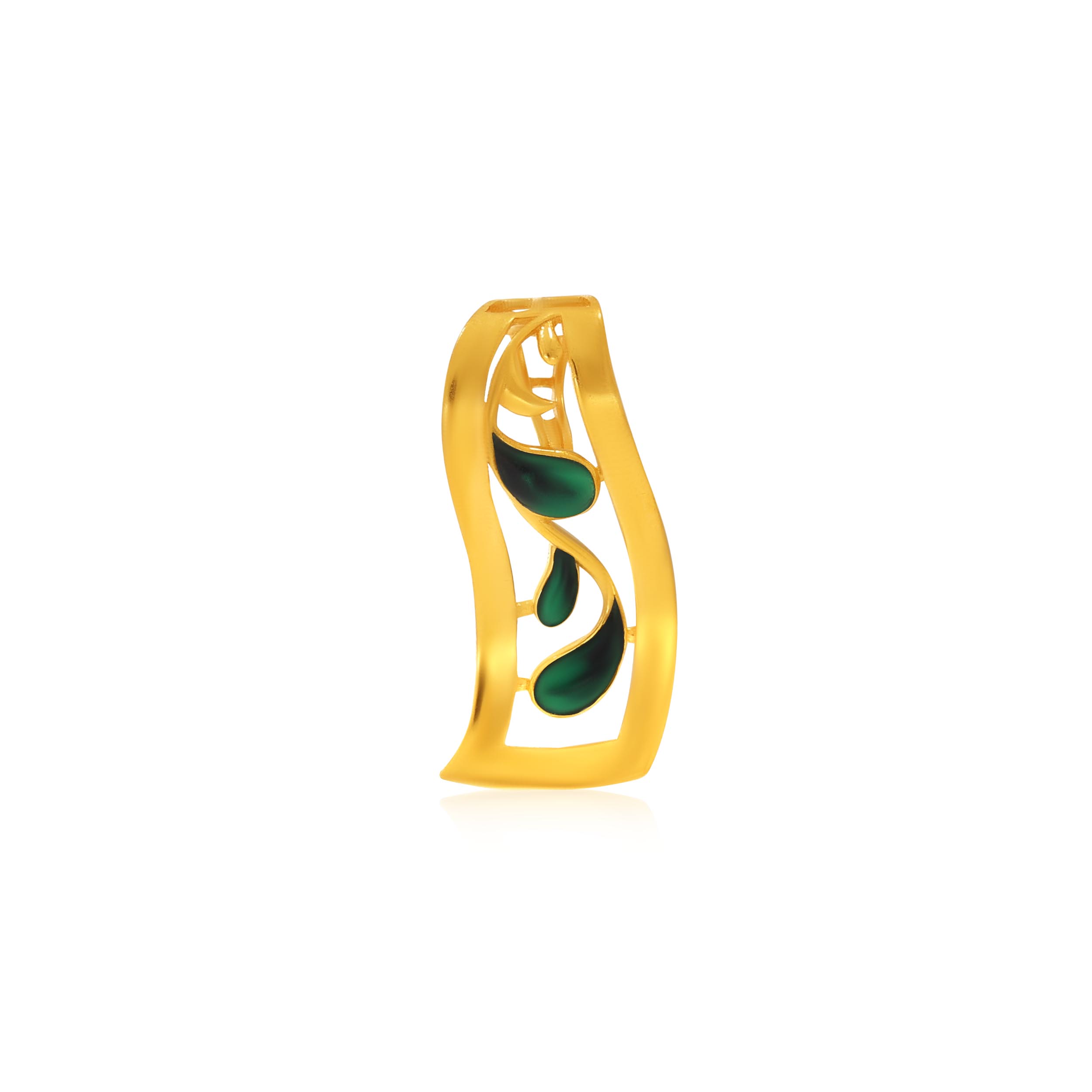 Greeny Drips Gold Pendant - Senco Gold and Diamonds