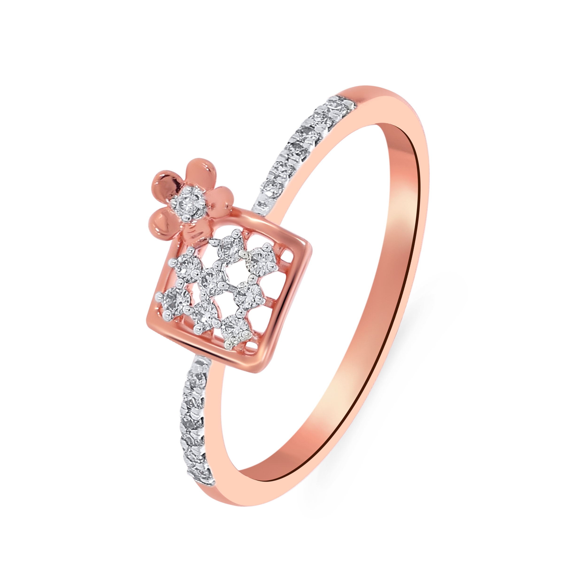 Daisy Planter Diamond Ring - Senco Gold and Diamonds