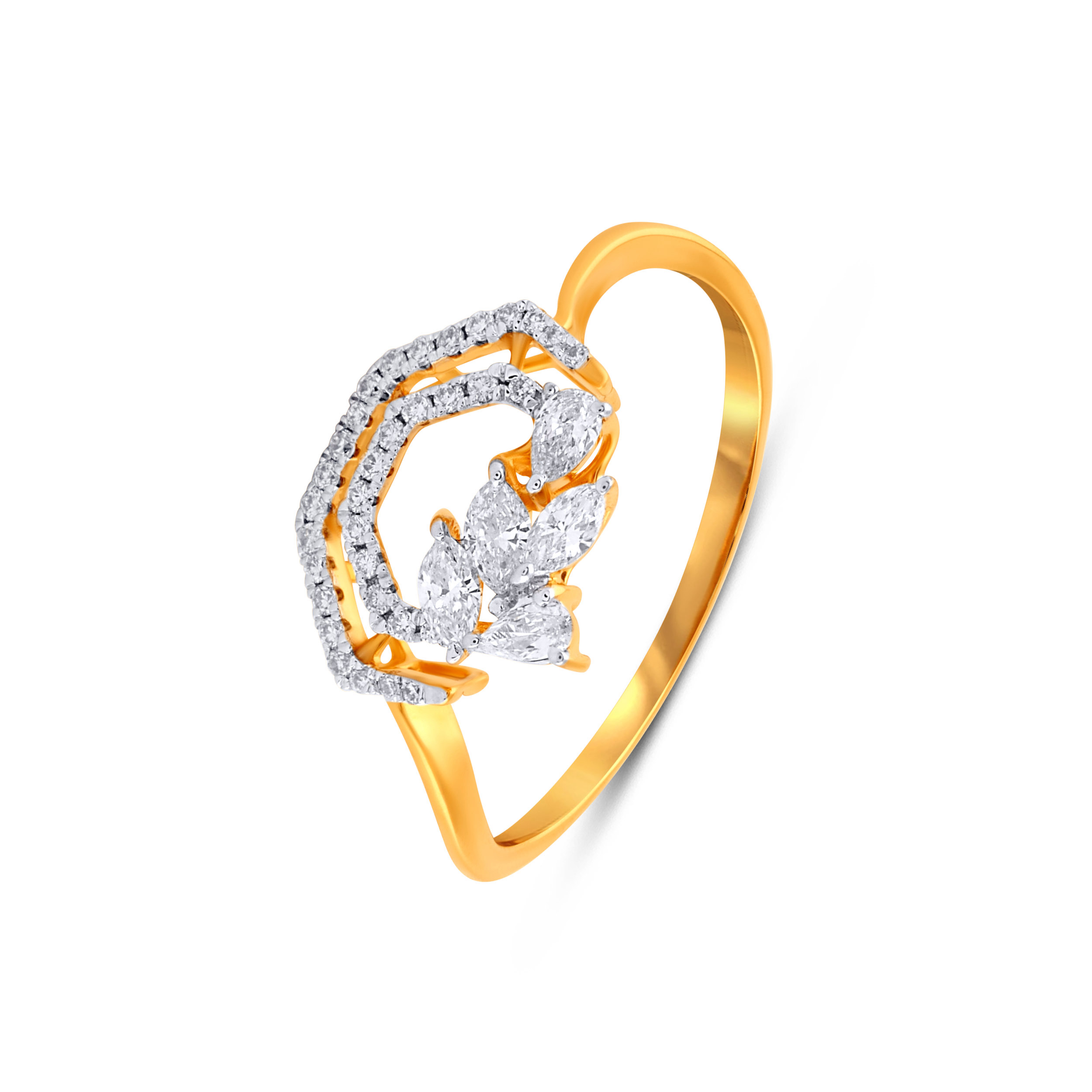 Crownleaf Elegance Diamond Ring - Senco Gold and Diamonds