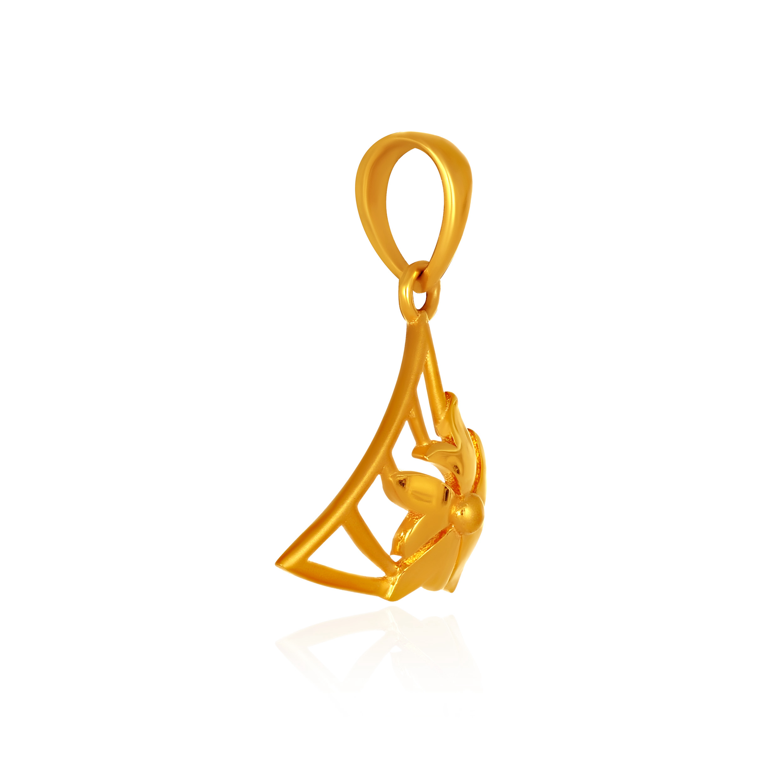 Contemporary Triangle Gold Pendant - Senco Gold and Diamonds