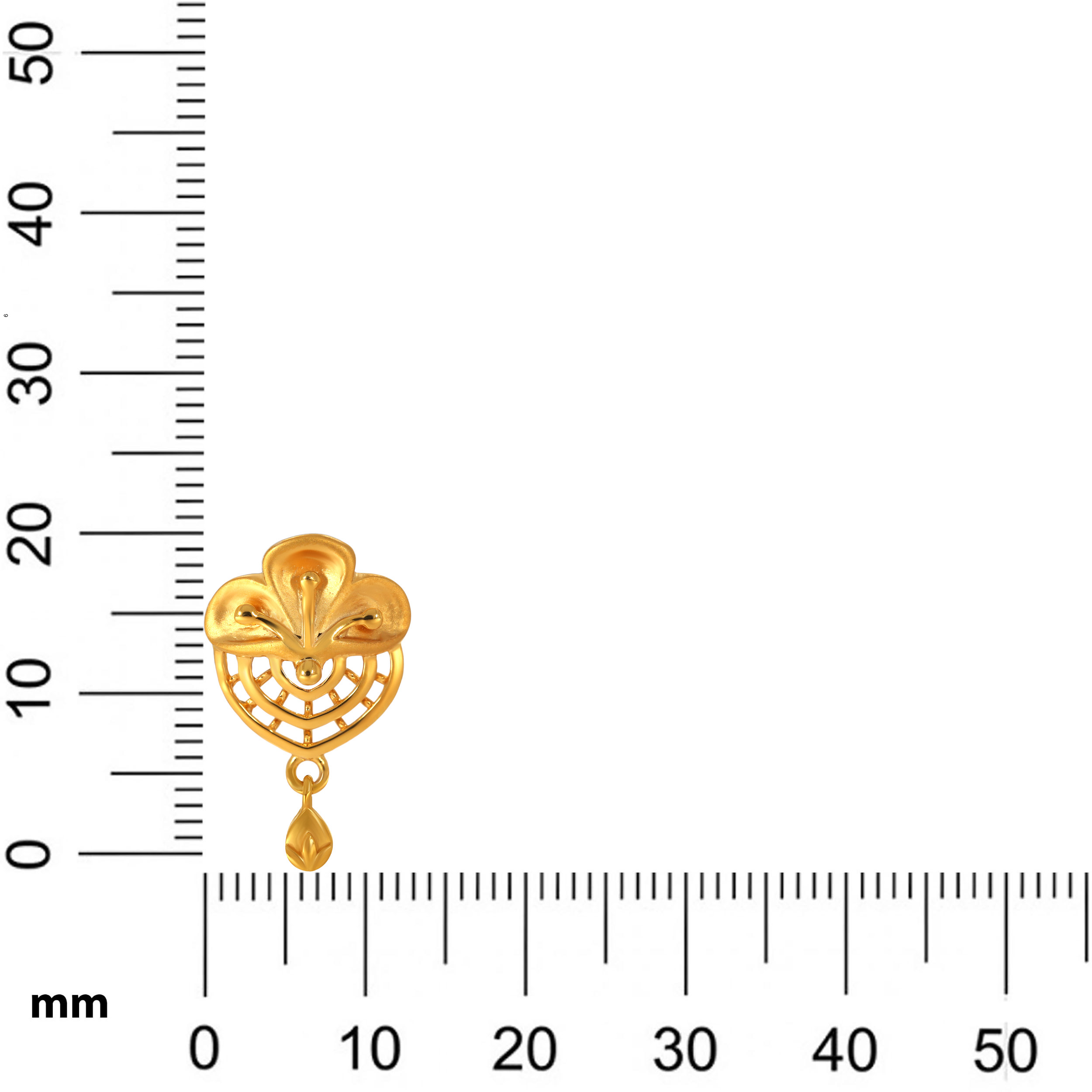 Gleaming Bud Gold Drop Earrings - Senco Gold and Diamonds