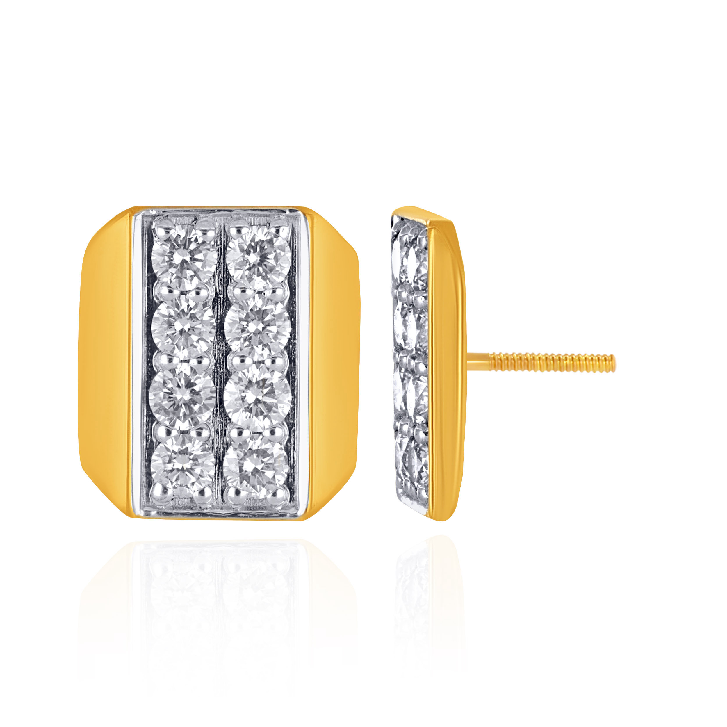 Sculpt Precision Diamond Studs - Senco Gold and Diamonds