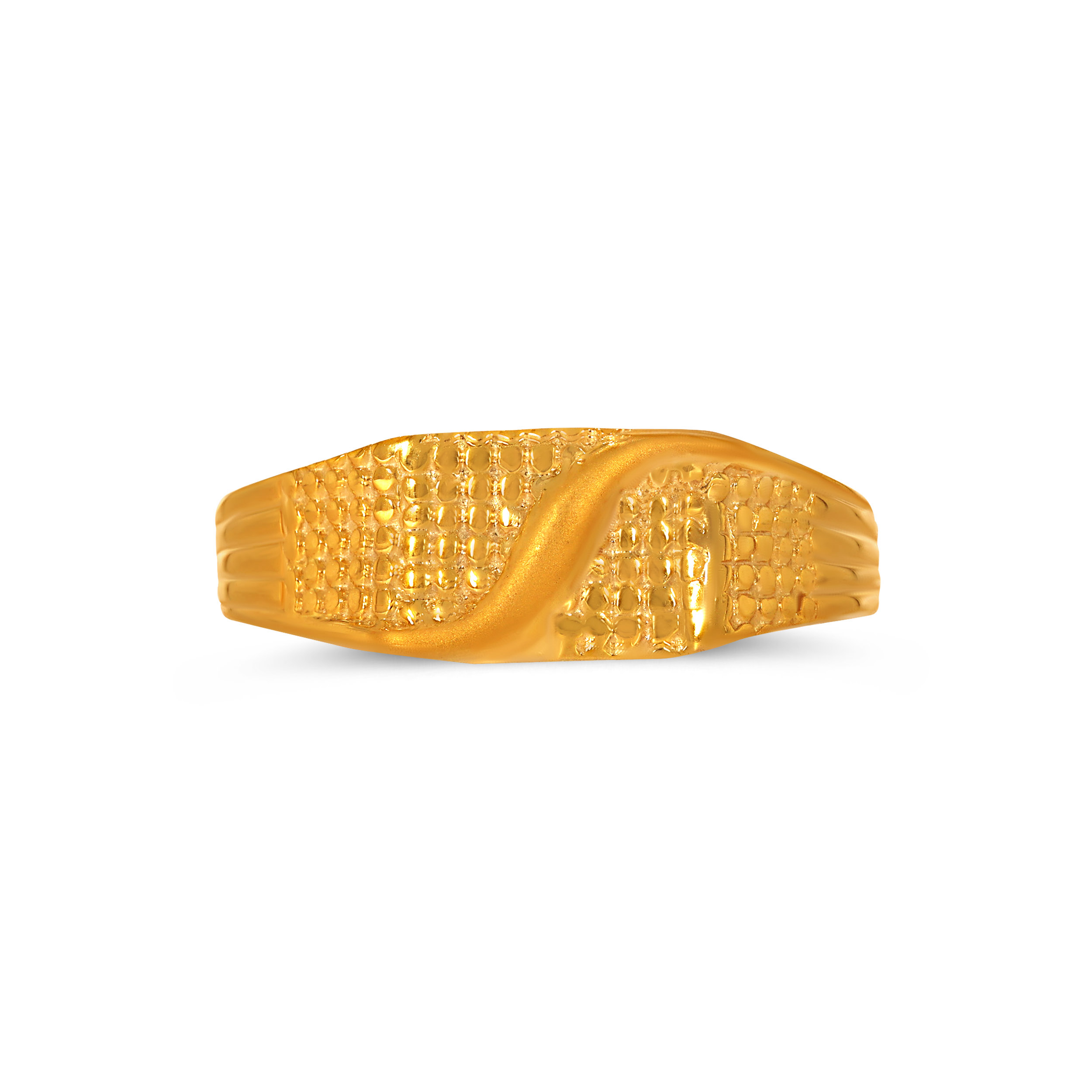 Contour Gleam Men's Gold Ring - Senco Gold and Diamonds