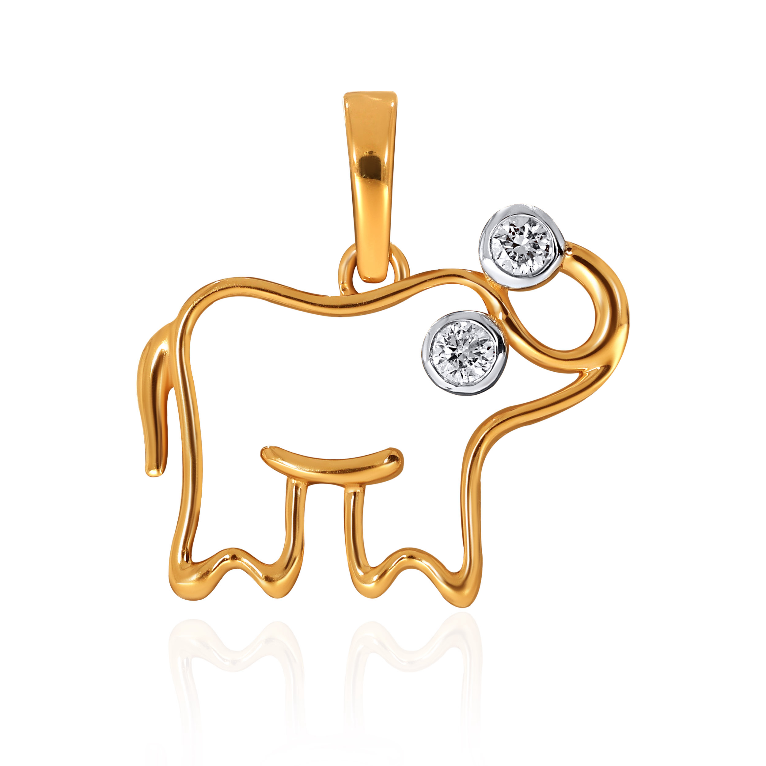 14K Yellow Gold Kids Diamond Pendant-DPN-D000790184 - Senco Gold and Diamonds