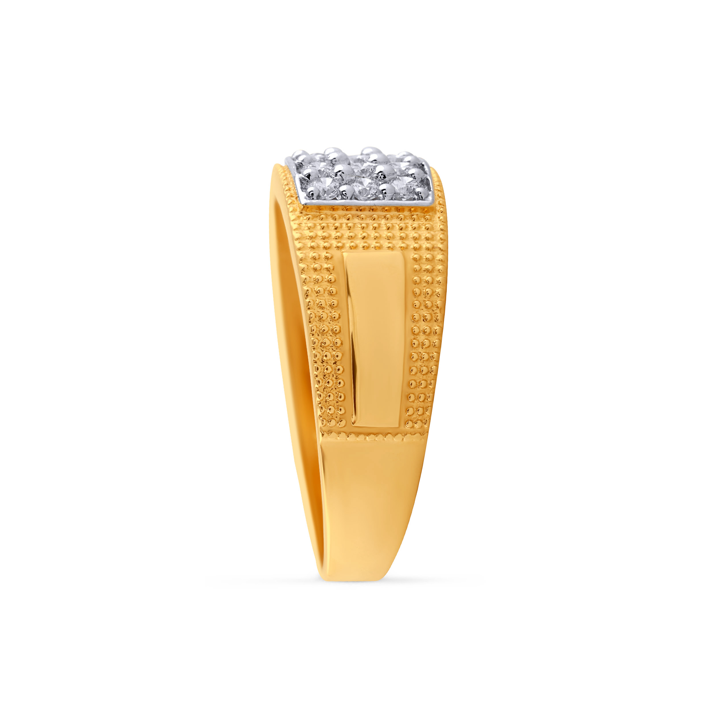 Luxor Geometric Statement Diamond Men's Ring - Senco Gold and Diamonds
