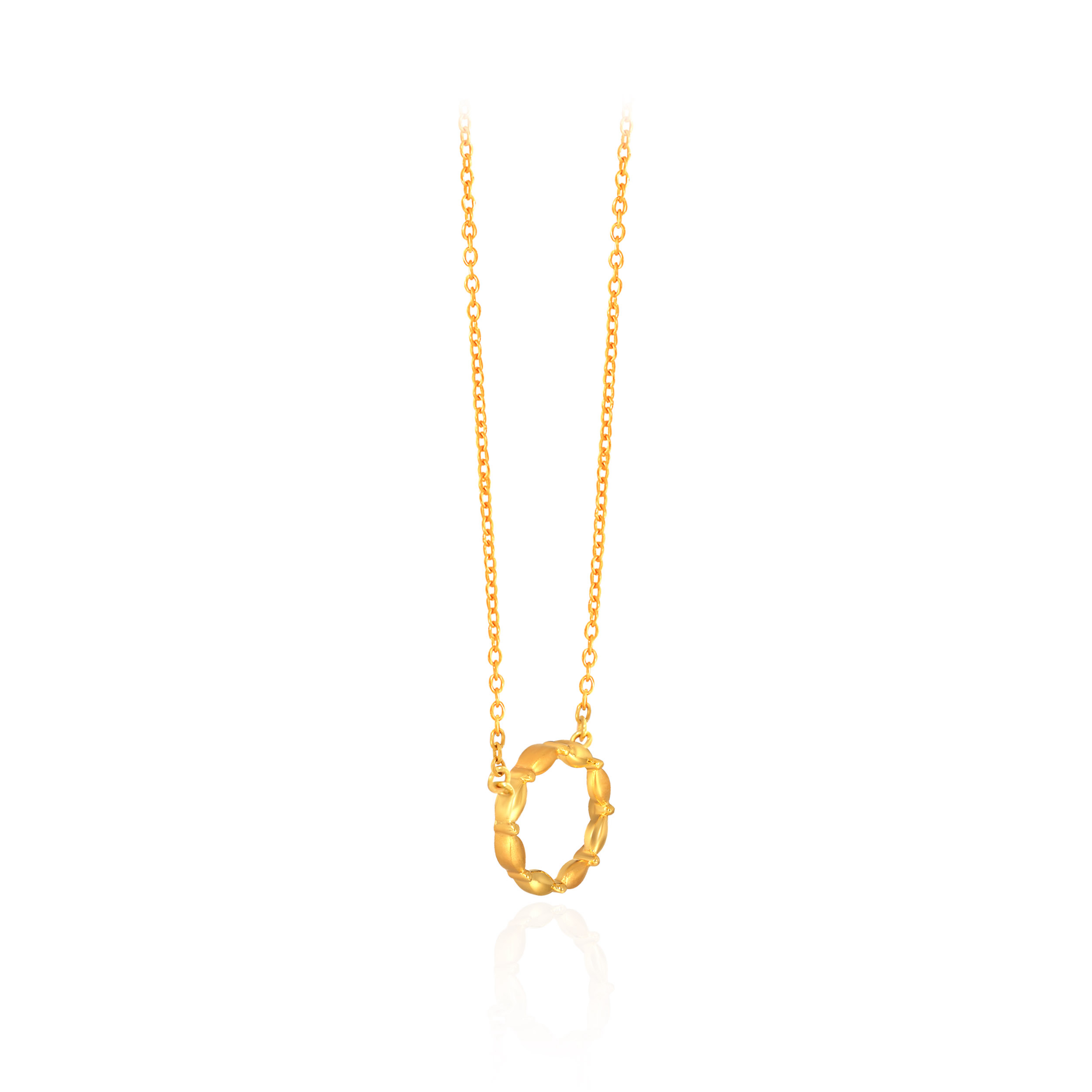 Infinity Loop Gold Chain Pendant - Senco Gold and Diamonds