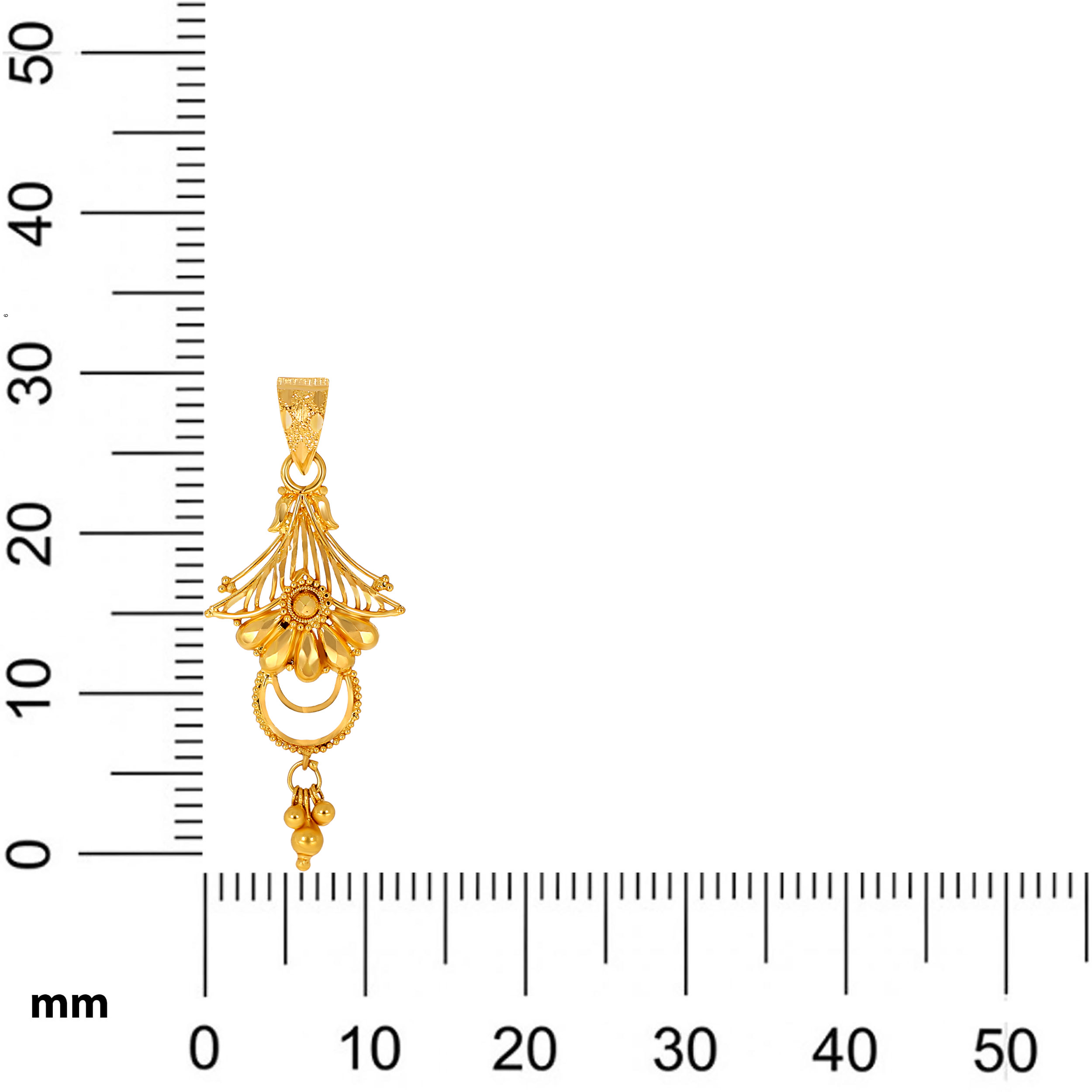 Blossom Cascade Gold Pendant - Senco Gold and Diamonds