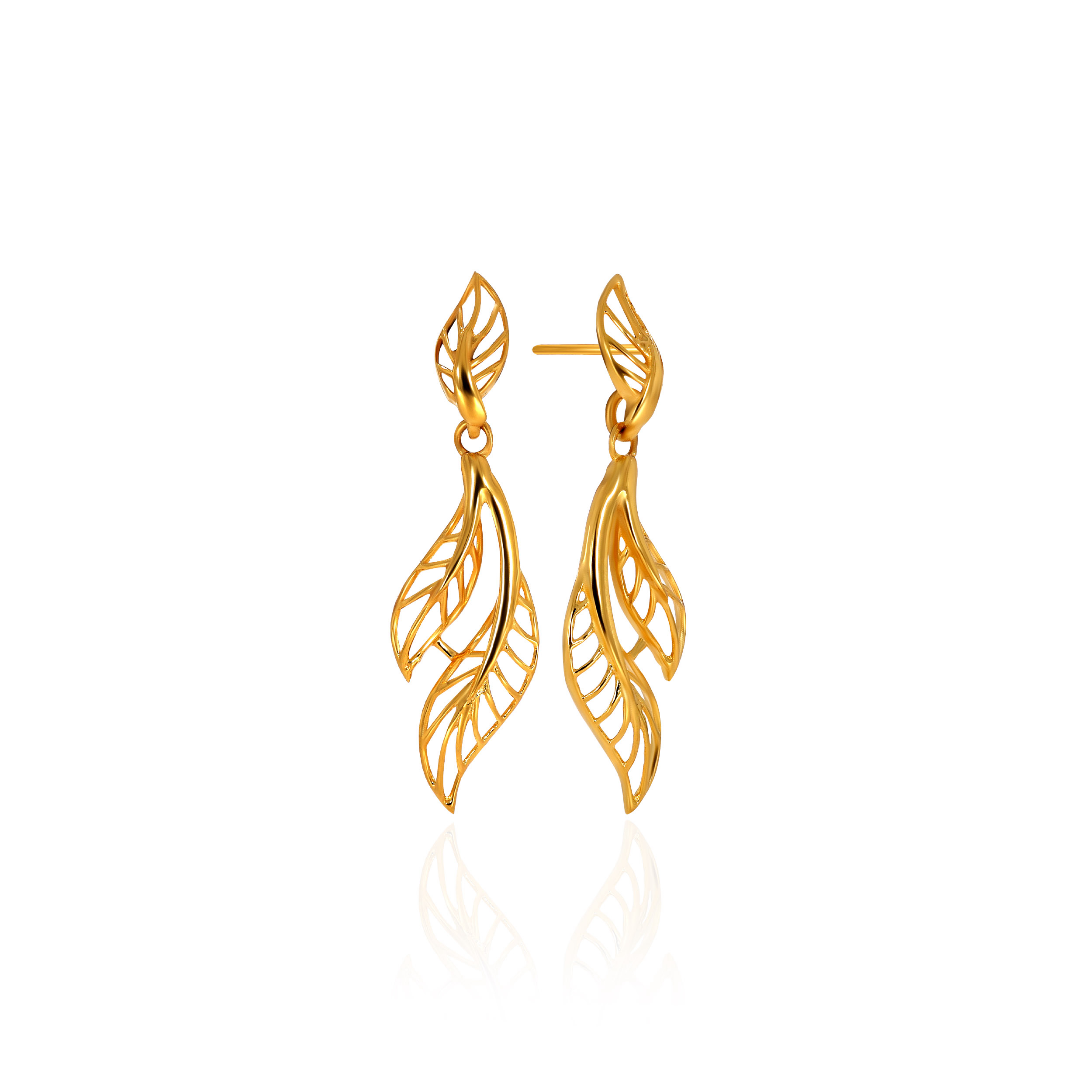18K Yellow Gold Gold Drop Earrings-GP-D000281547 - Senco Gold and Diamonds