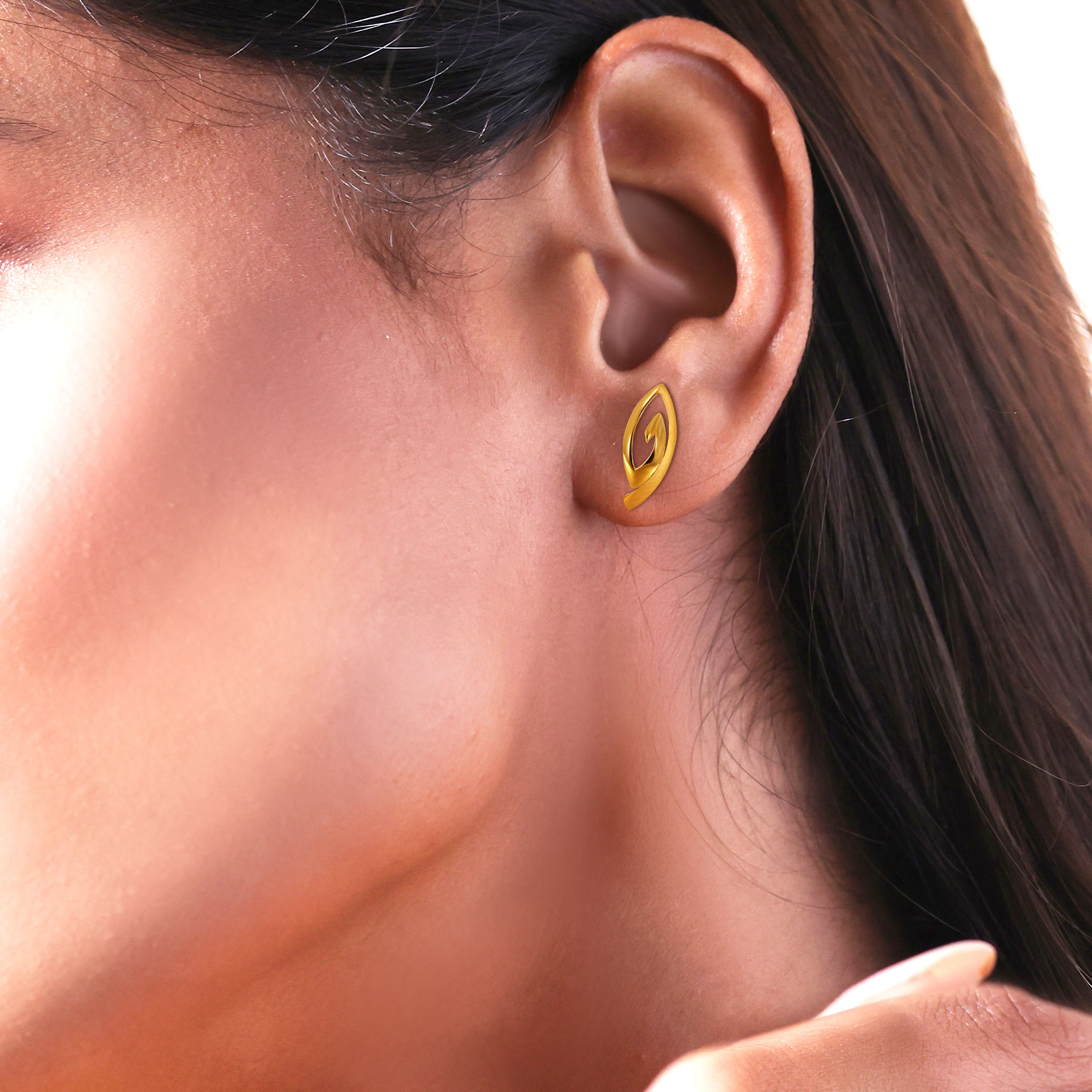 22K Yellow Gold Gold Studs Earrings-GP-SAD0004056 - Senco Gold and Diamonds