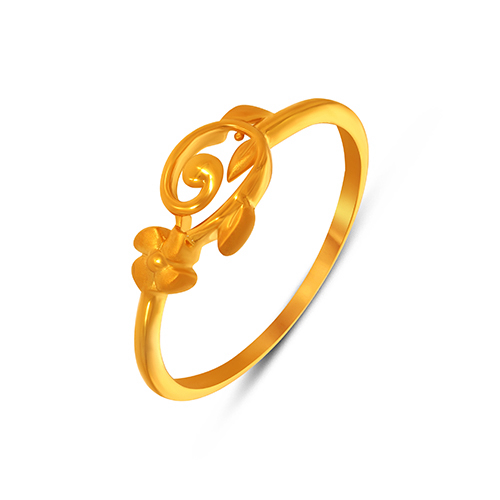 Twirl Leaf Gold Ring - Senco Gold and Diamonds